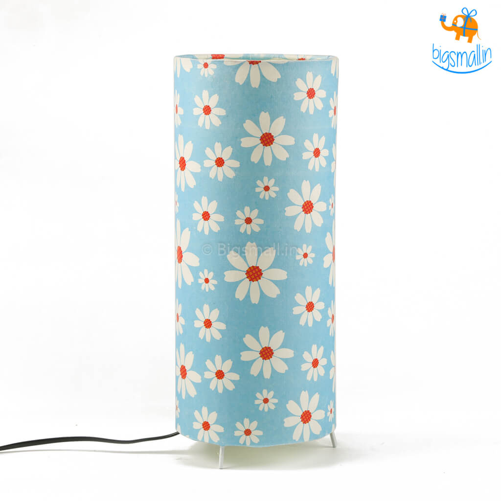 Ascetic Floral Printed Cylindrical Lamp - view 2