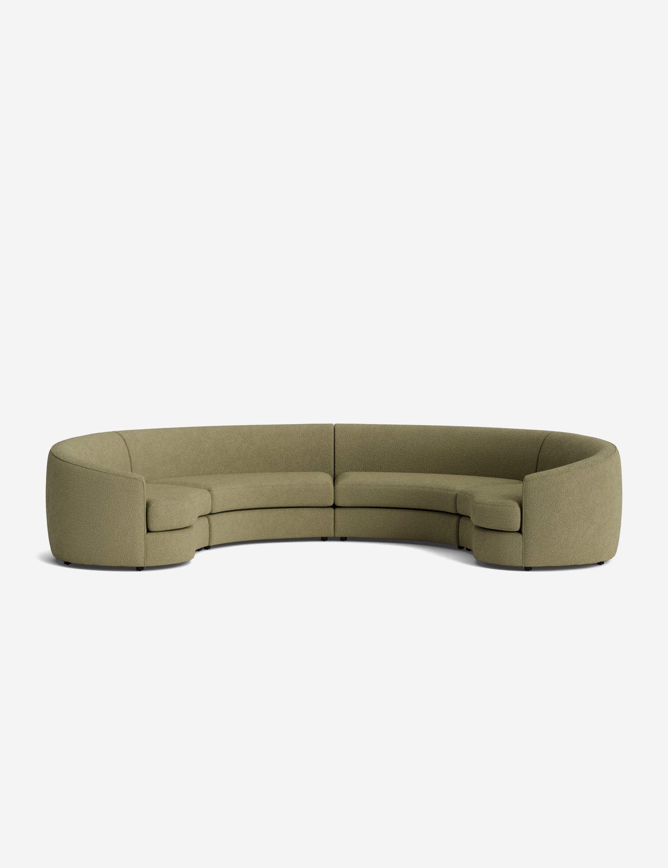 Lulu and Georgia Imada Modular Curved Sectional Sofa - view 22