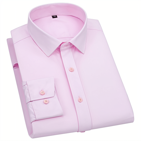 BlackTree New Cotton Blend Solid Shirts (Light Pink)