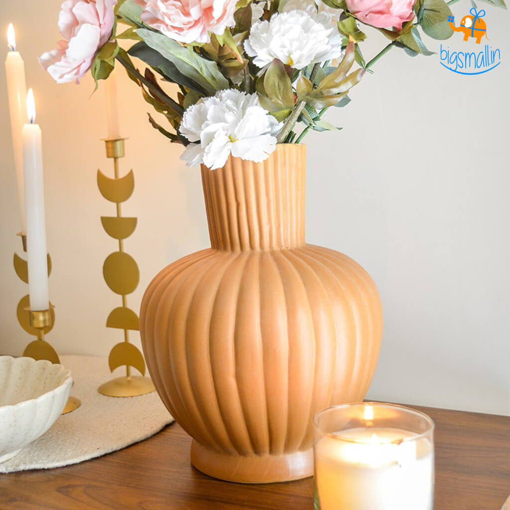 Hollyhock Victorian Ceramic Vase - view 13