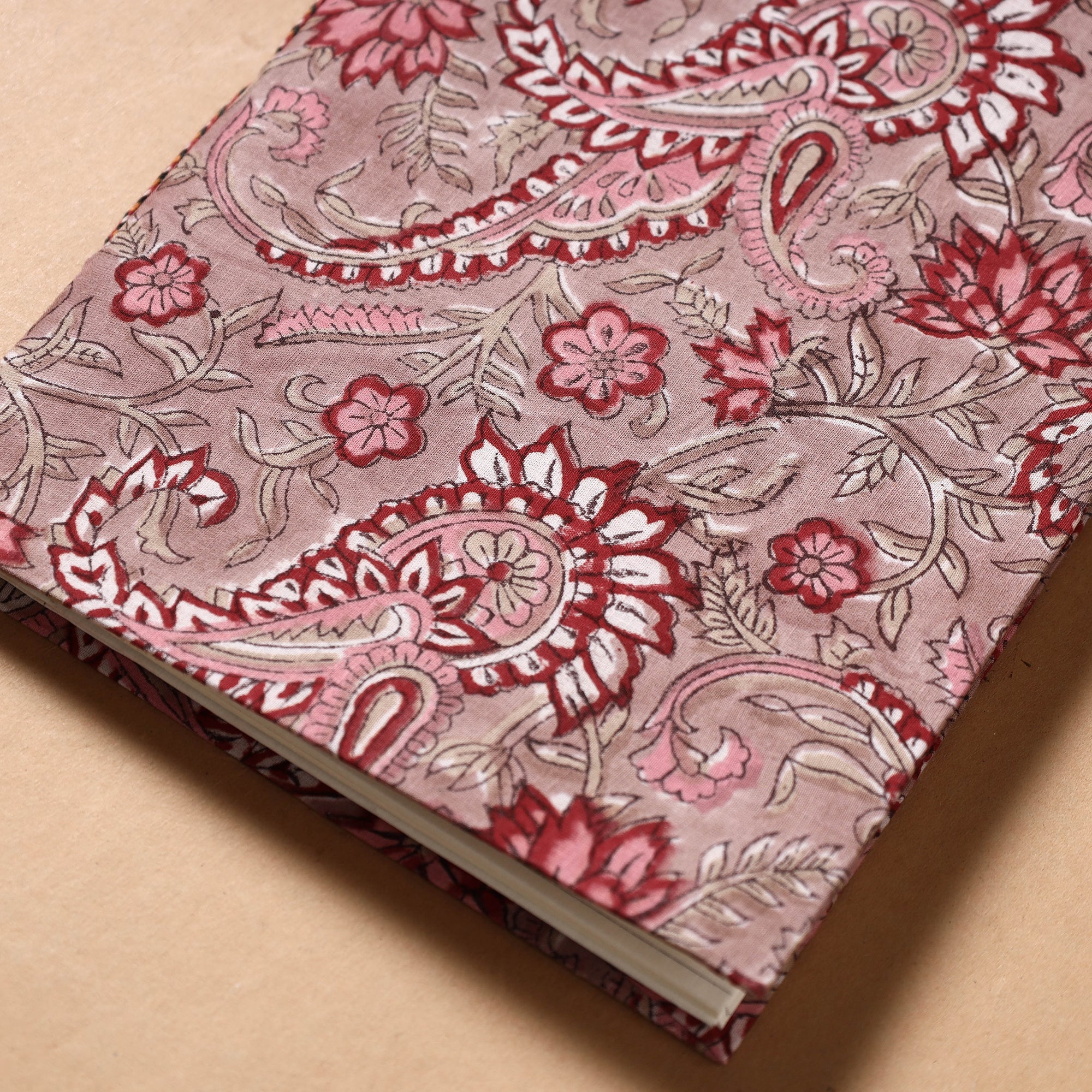 BINDAAS UNLIMITED Brown - Sanganeri Fabric Cover Handmade Paper Notebook (9 x 7 in) - view 2