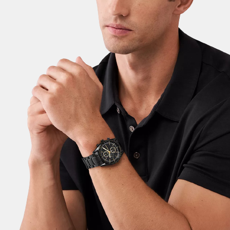 Michael Kors Accelerator Warren Men Quartz Black Dial Chronograph Stainless Steel Watch MK9113 - view 4