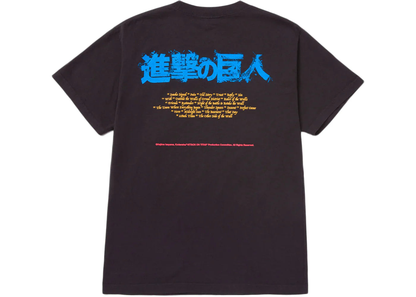 100 Thieves x Attack on Titan Attack Stance T-shirt Black - view 2