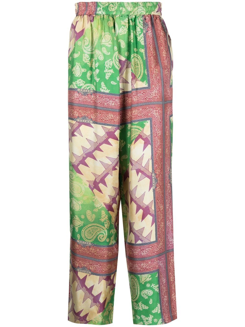 Aries Printed silk trousers – Silk 100%