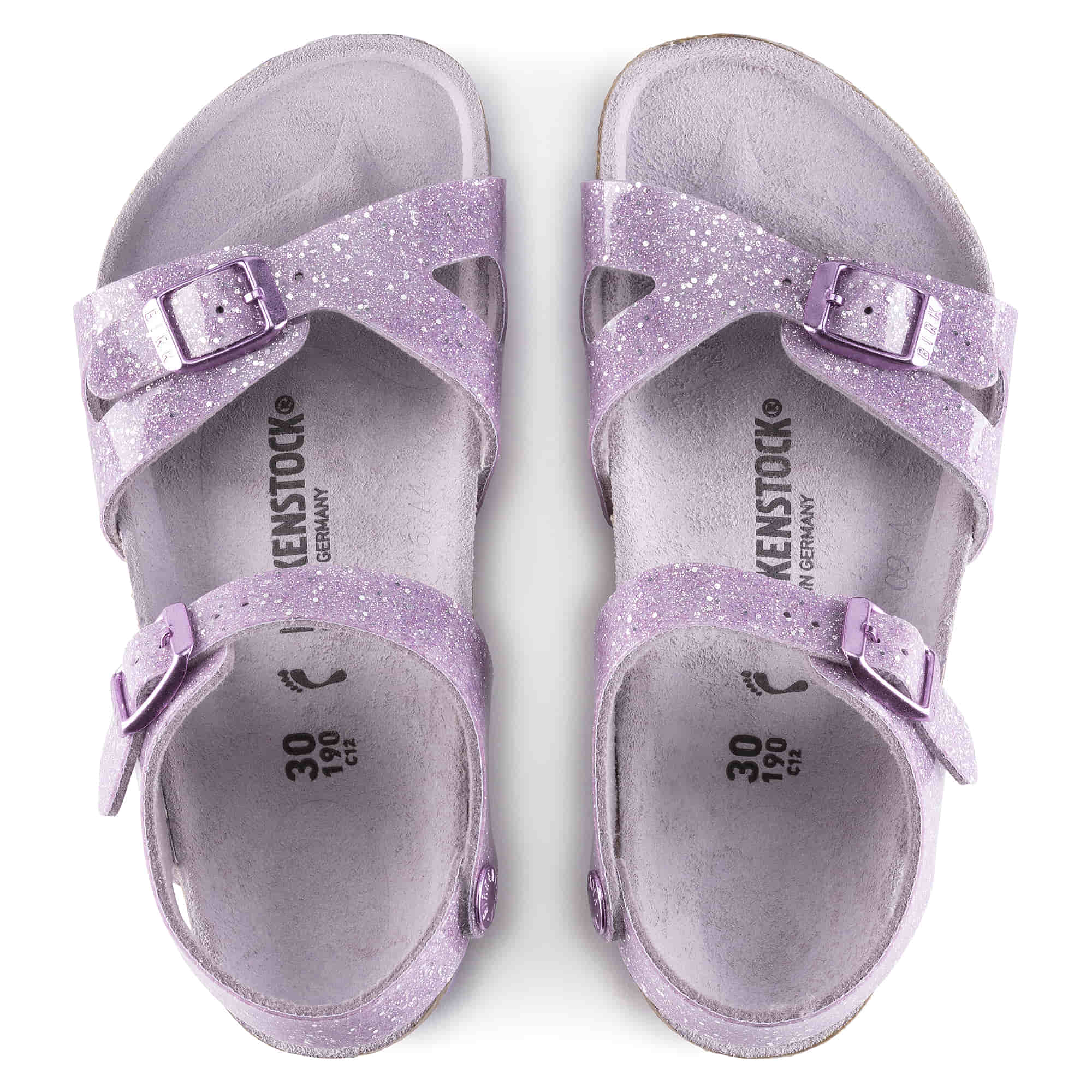 Birkenstock Rio Kids Birko-Flor – Purple Purple/Cosmic Sparkle Lavender - view 2