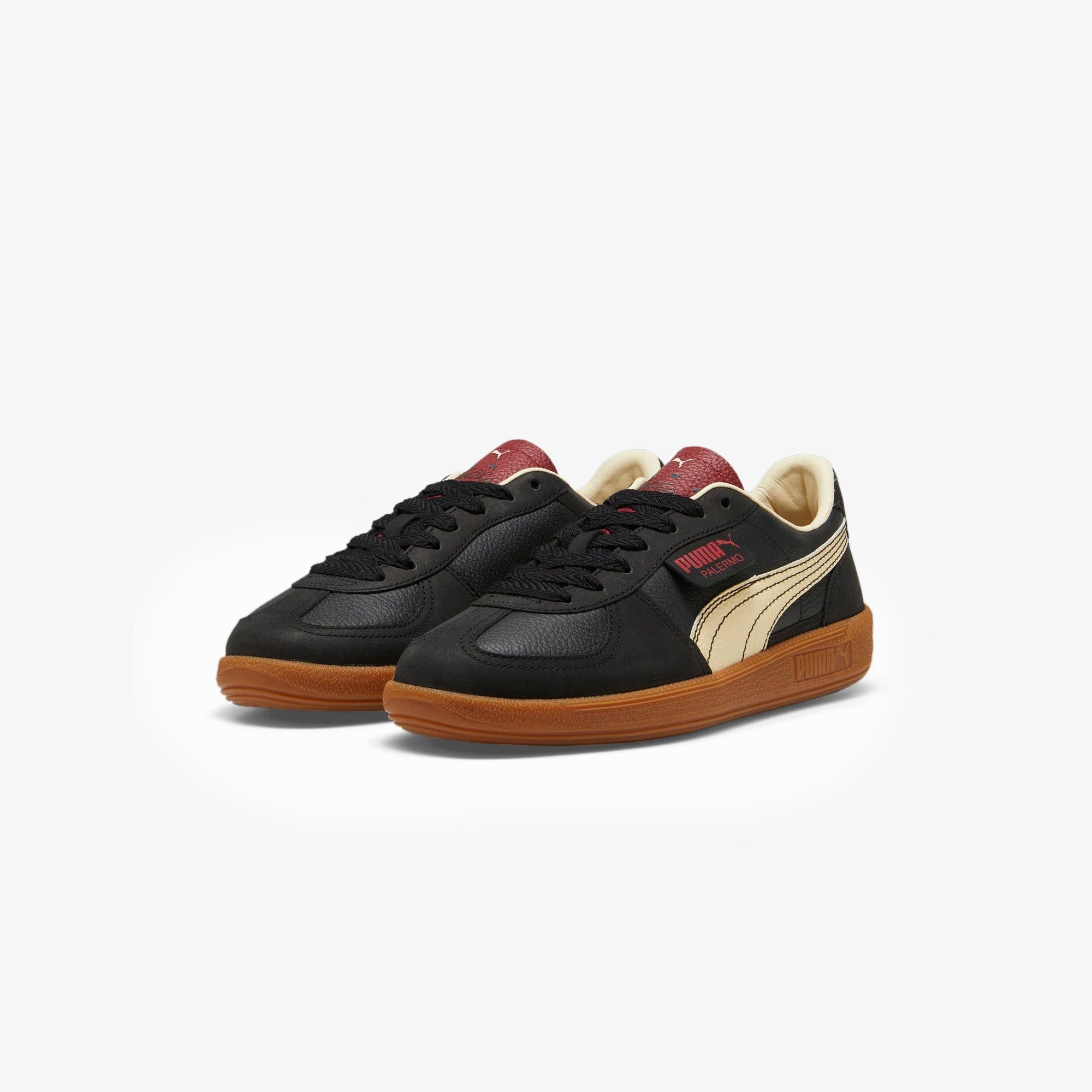 Puma Palermo Players Lane Unisex Sneakers Black-Intense Red - view 4