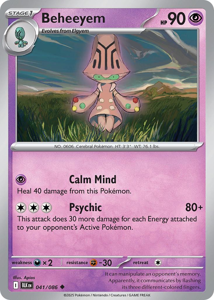 Uncommon sv105b-041 non-holo – Pokémon Beheeyem - 041/086 - Uncommon [sv105b-041] [Non-Holo]