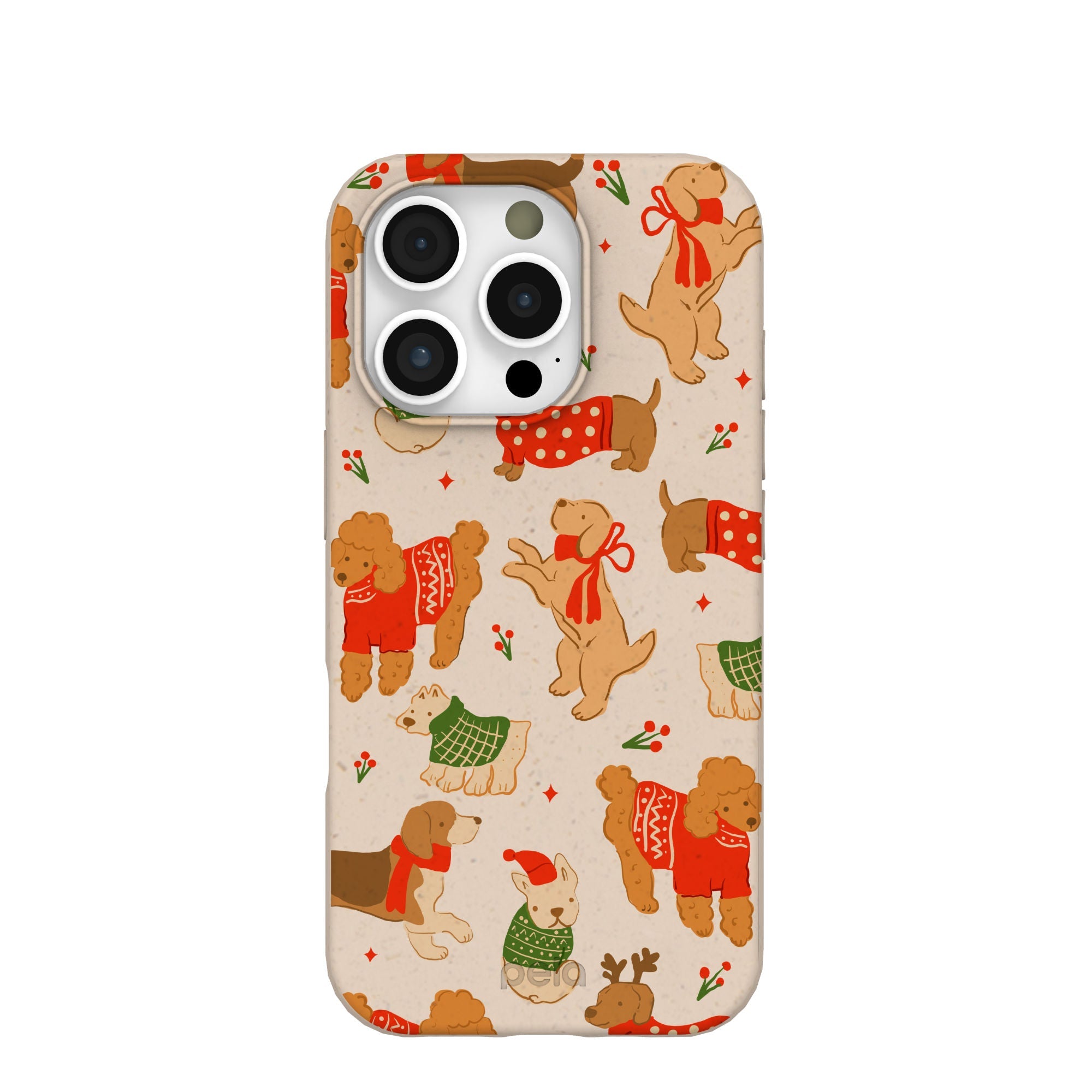 BlackTree Seashell Jolly Doggos iPhone 16 Pro Case