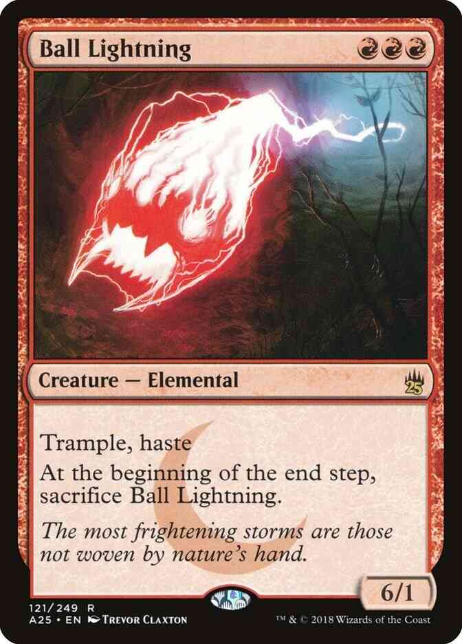 Ball lightning 121 – Magic Ball Lightning [121] [Masters 25] [Non-Foil]