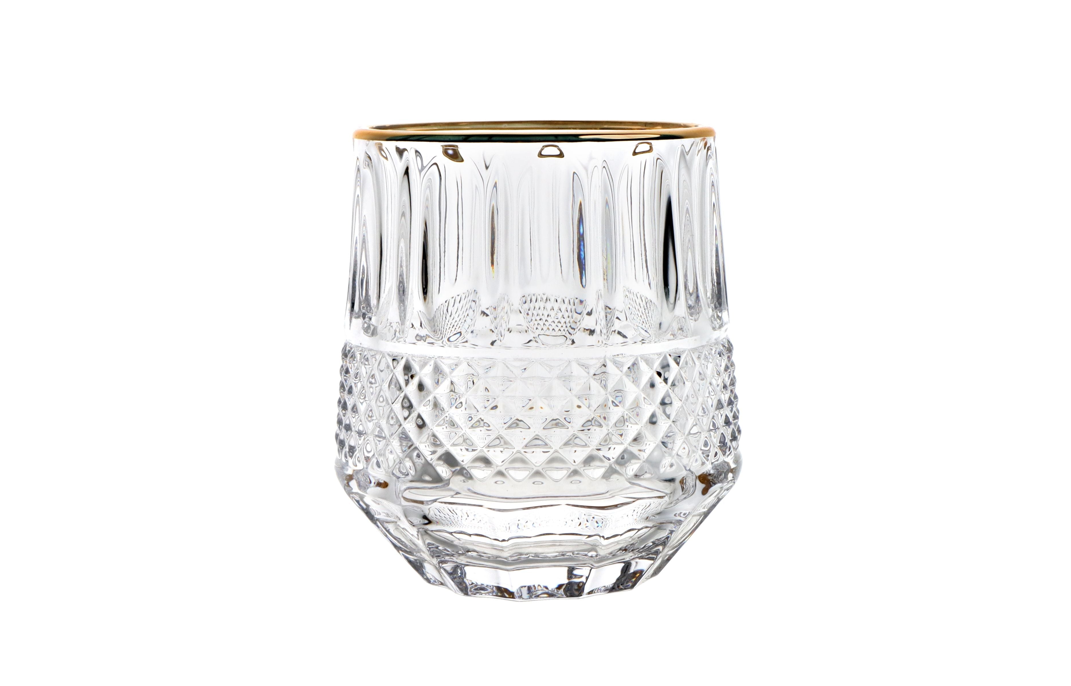 Cello Luxor Goldline Glass Tumbler Gift Set, 6 Pieces