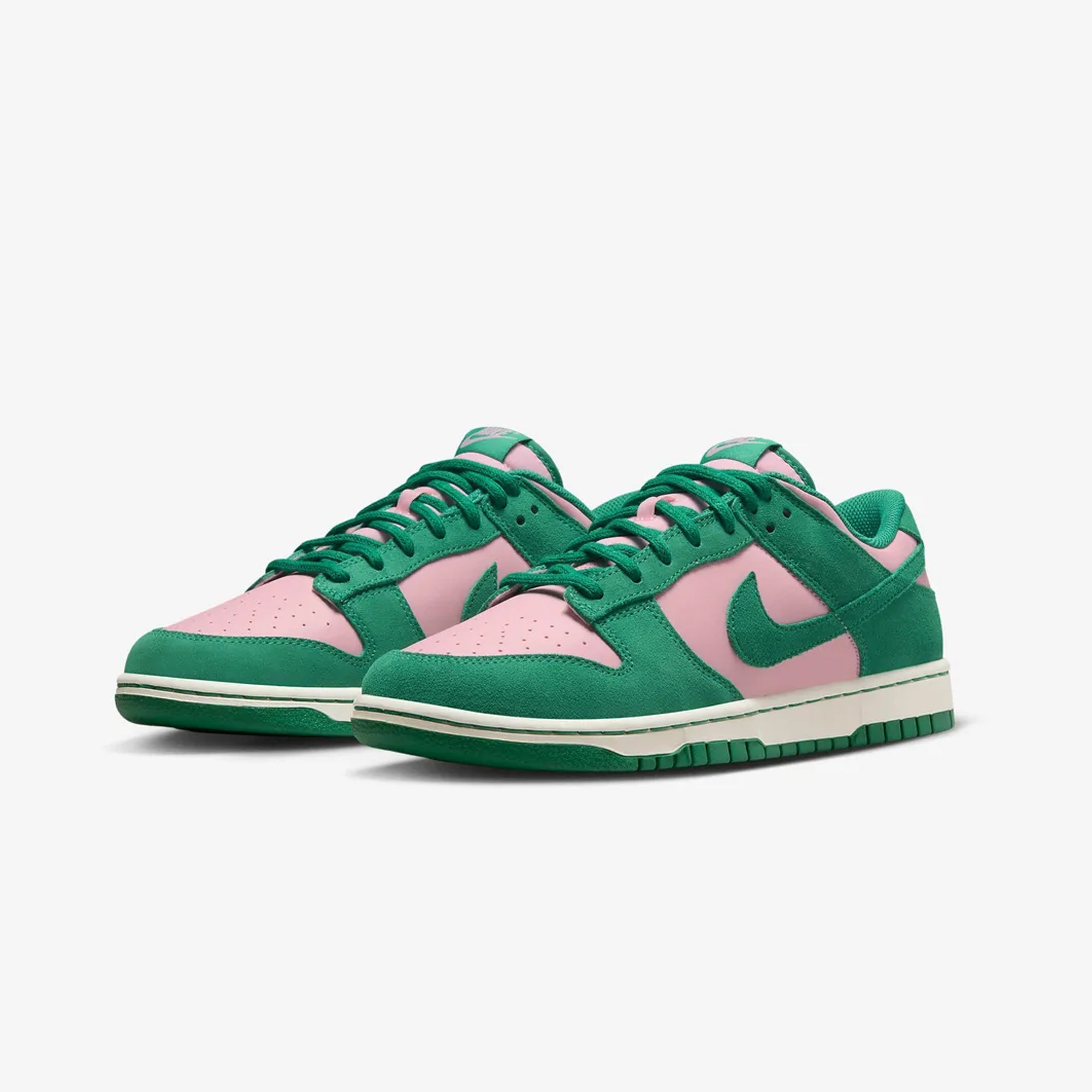 Nike | DUNK LOW RETRO SE { MED SOFT PINK/MALACHITE-SAIL - view 2