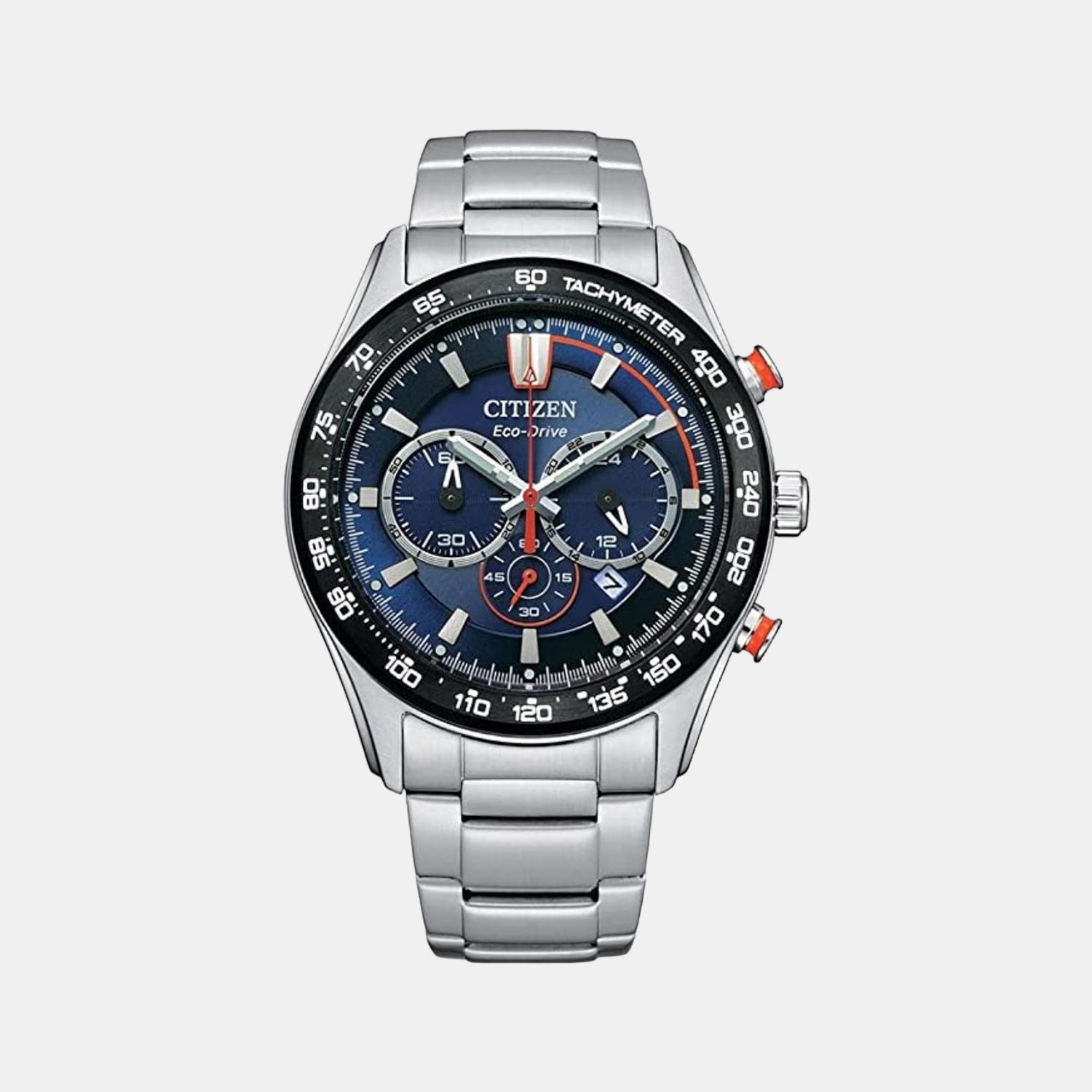 Citizen Eco-Drive Men Eco-Drive Blue Dial Chronograph Stainless Steel Watch CA4486-82L