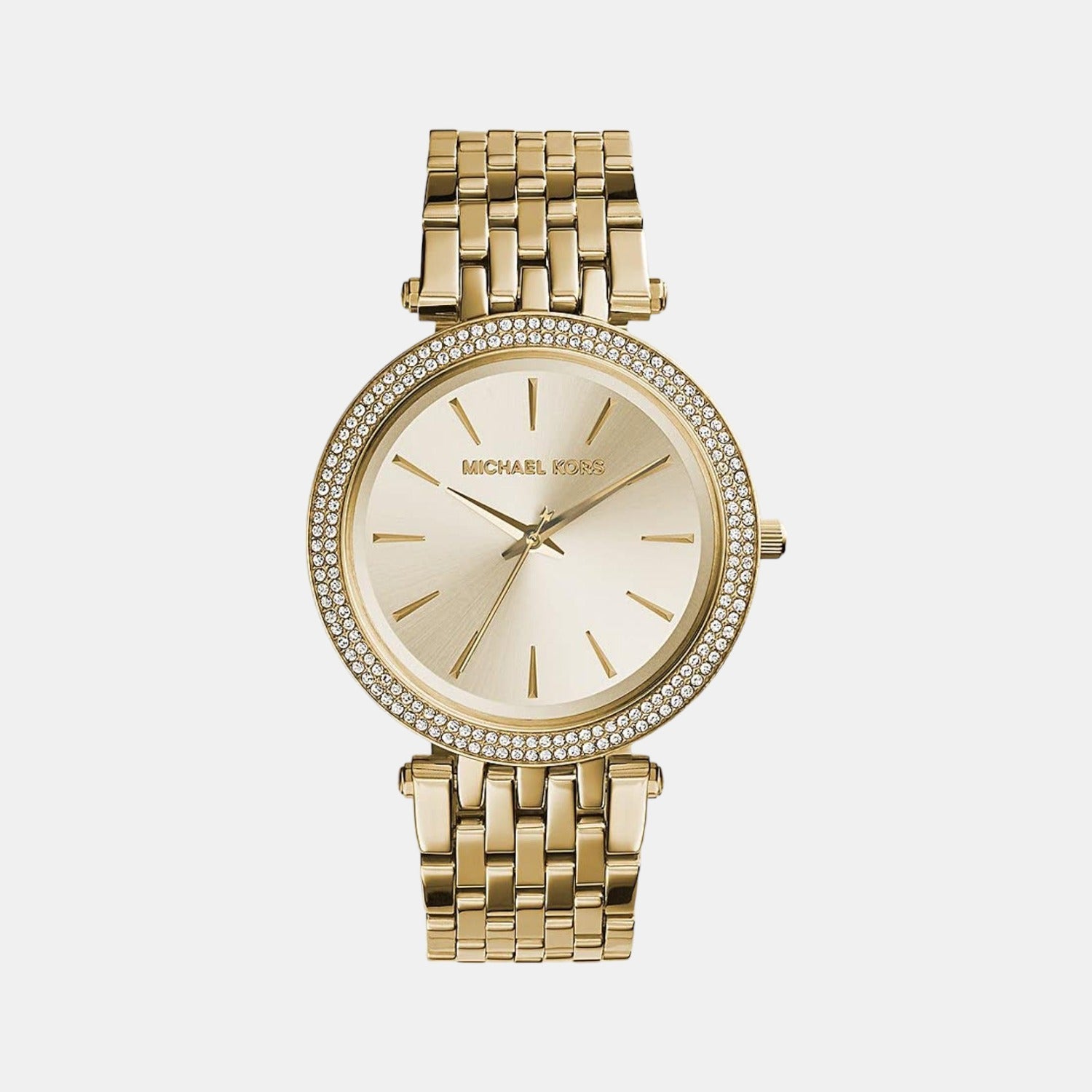 Michael Kors Darci Women Quartz Gold Dial Analog Stainless Steel Watch MK3191