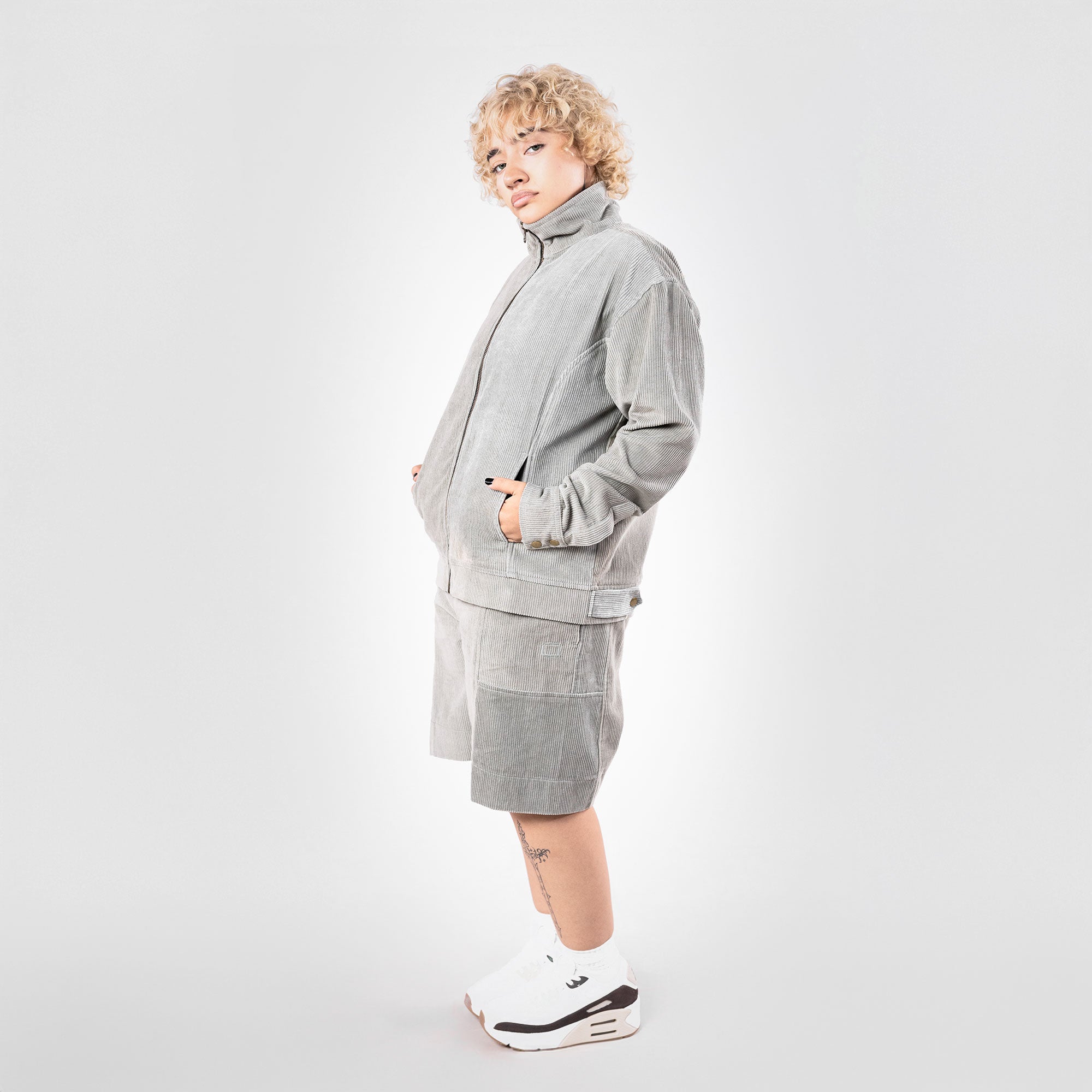 Superkicks | Corduroy Jacket { Slate Grey - view 8
