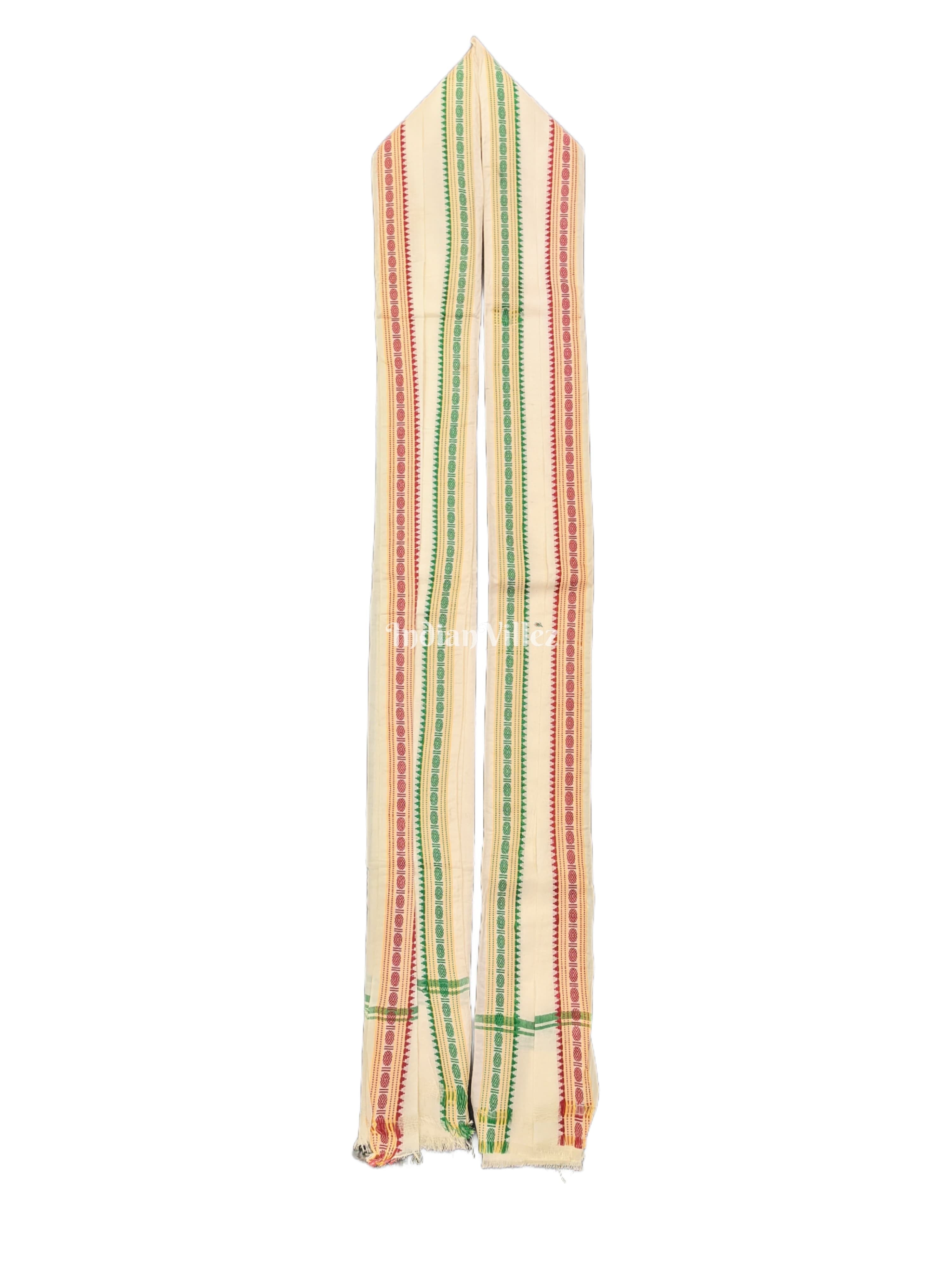 IndianVillèz Premium Handwoven Cotton Uttariya for Men - view 2