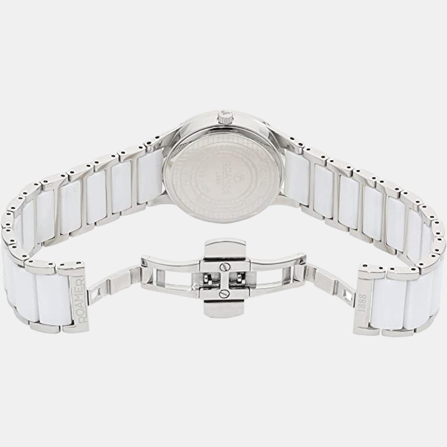 Roamer C-Line Women Quartz White Dial Analog Ceramic Watch 657844 40 25 60 - view 4