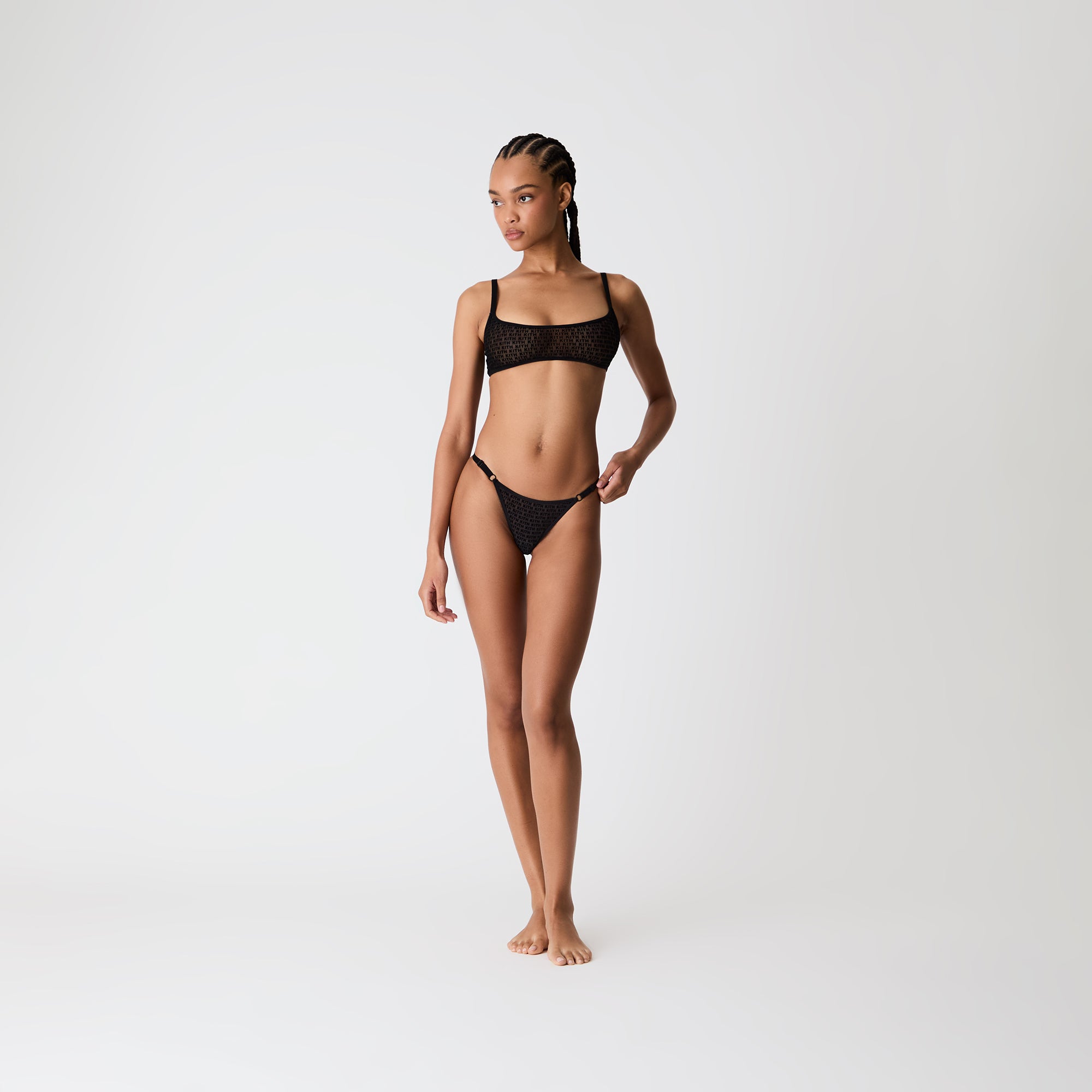 Kith Women Mesh Adjustable Cheeky - Black - view 2
