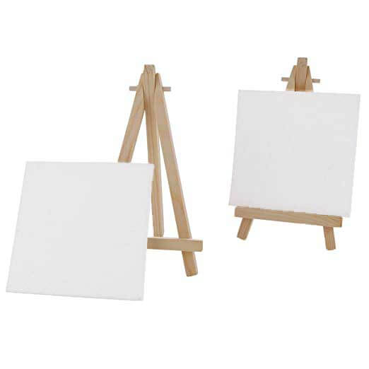 Artnery Mini Canvas With Wooden Easel - view 2