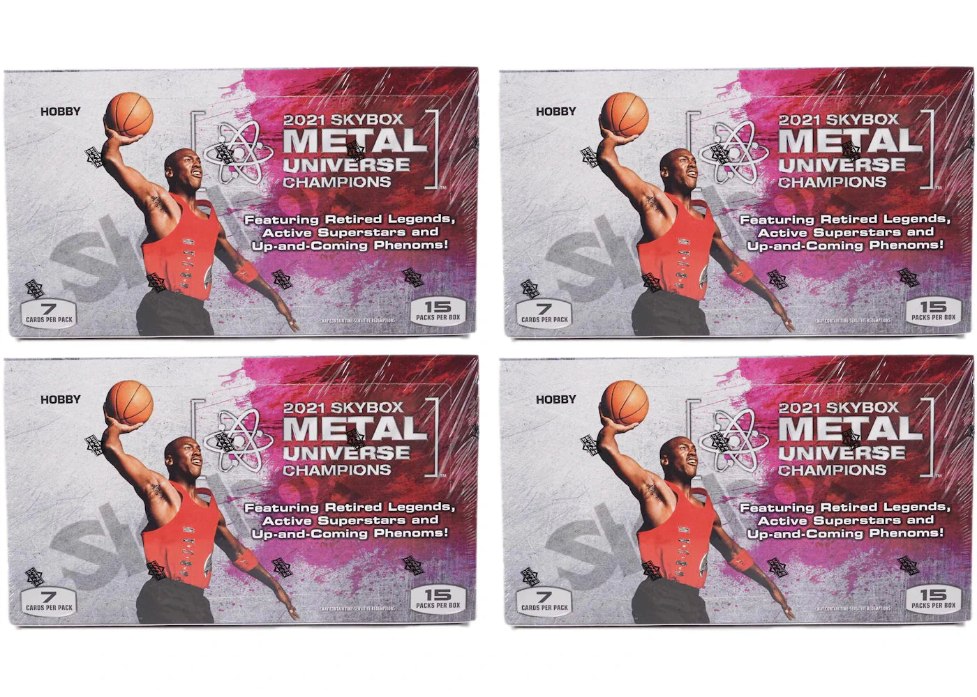 2021 Upper Deck Skybox Metal Universe Champions Hobby Box 4x Lot