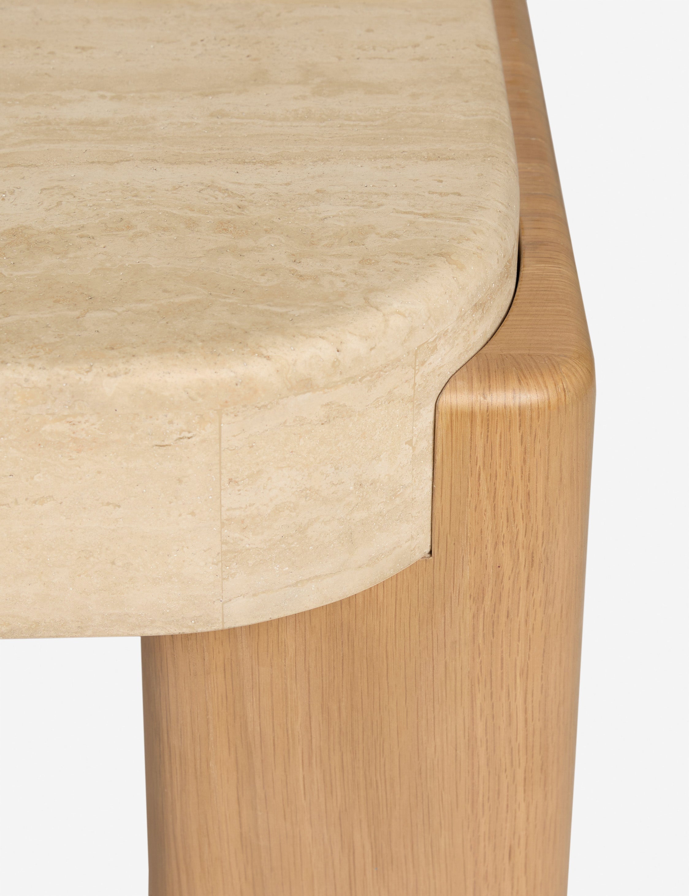 Lulu and Georgia Midora Console Table – Travertine - view 7
