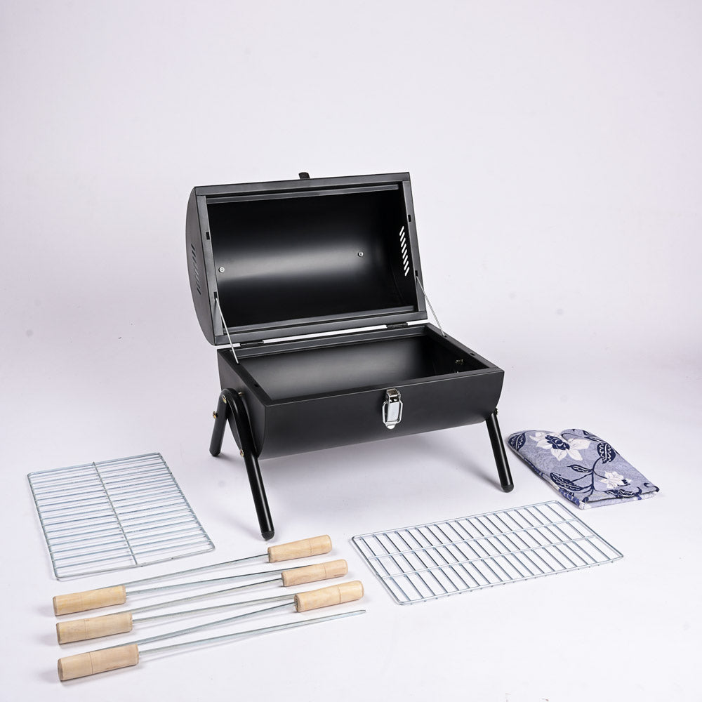 Ugaoo Barrel Style Barbecue Grill