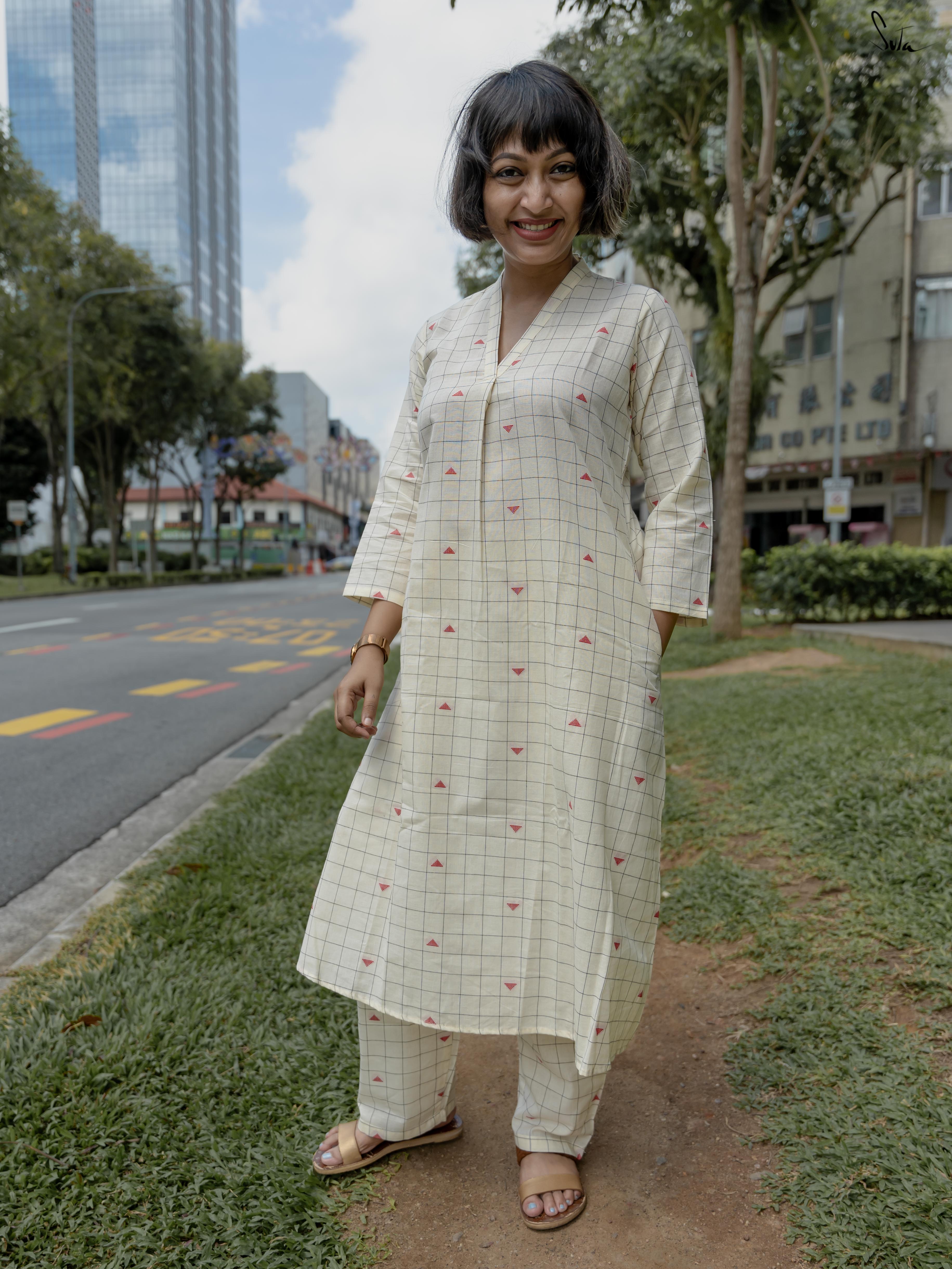 suta.in Creamy checks - view 2