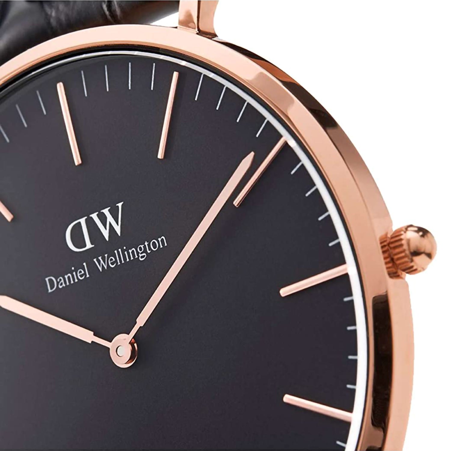 Daniel Wellington Classic Men Quartz Black Dial Analog Leather Watch DW00100124K - view 2