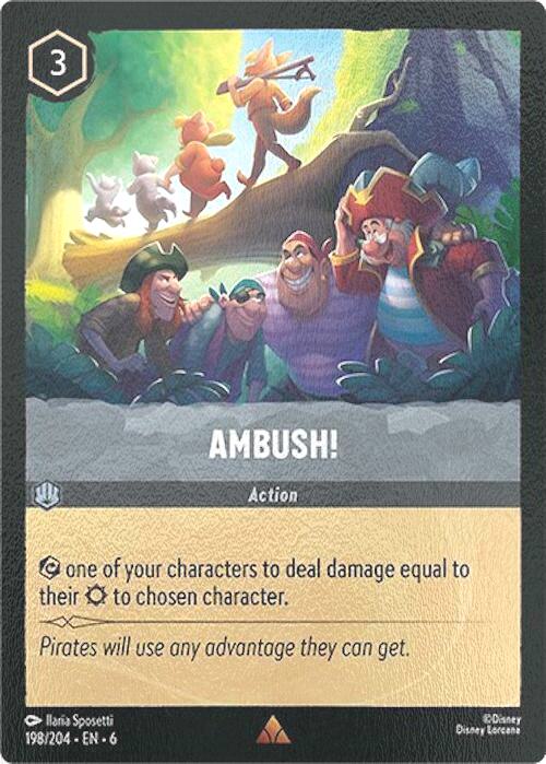204 azurite sea – Lorcana Ambush! - 198/204 [Azurite Sea] [Cold Foil]