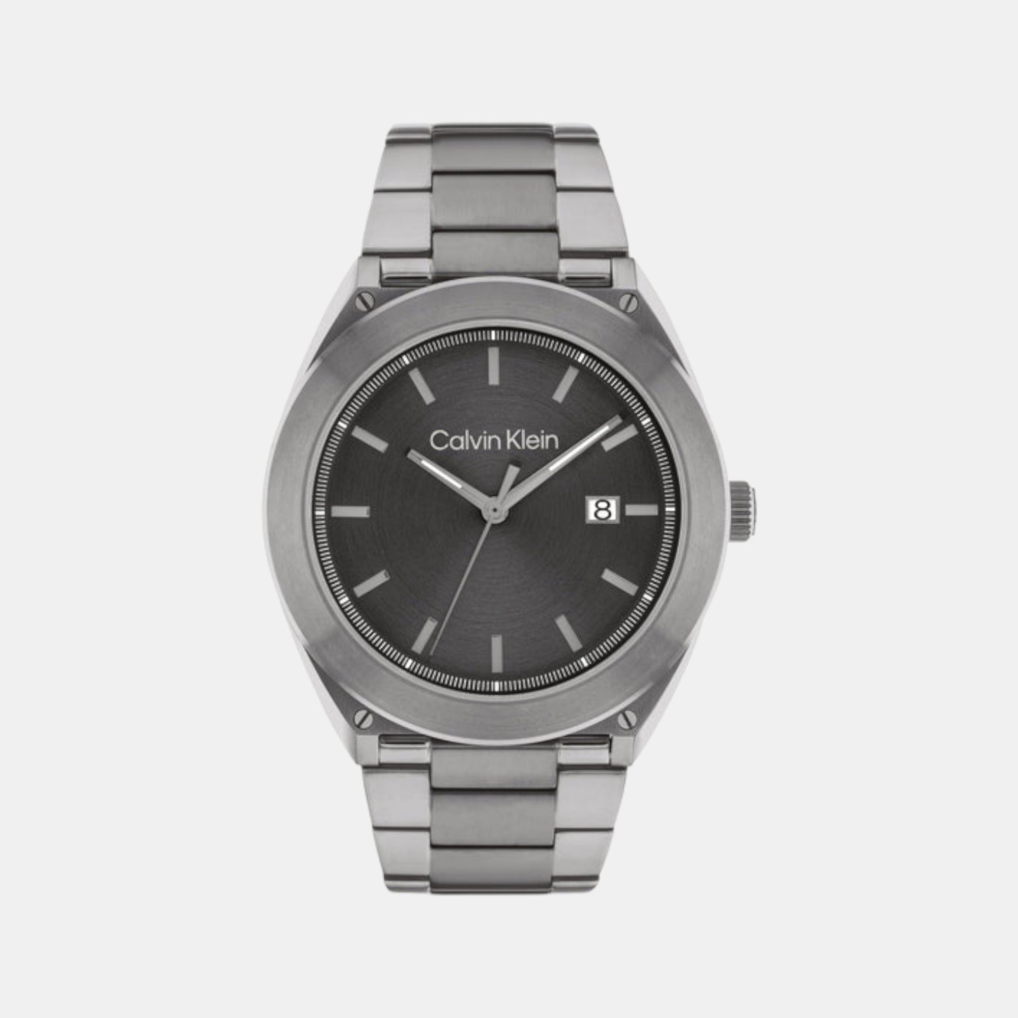 Calvin Klein Casual Essentials Men Quartz Grey Dial Analog Stainless Steel Watch 25200197