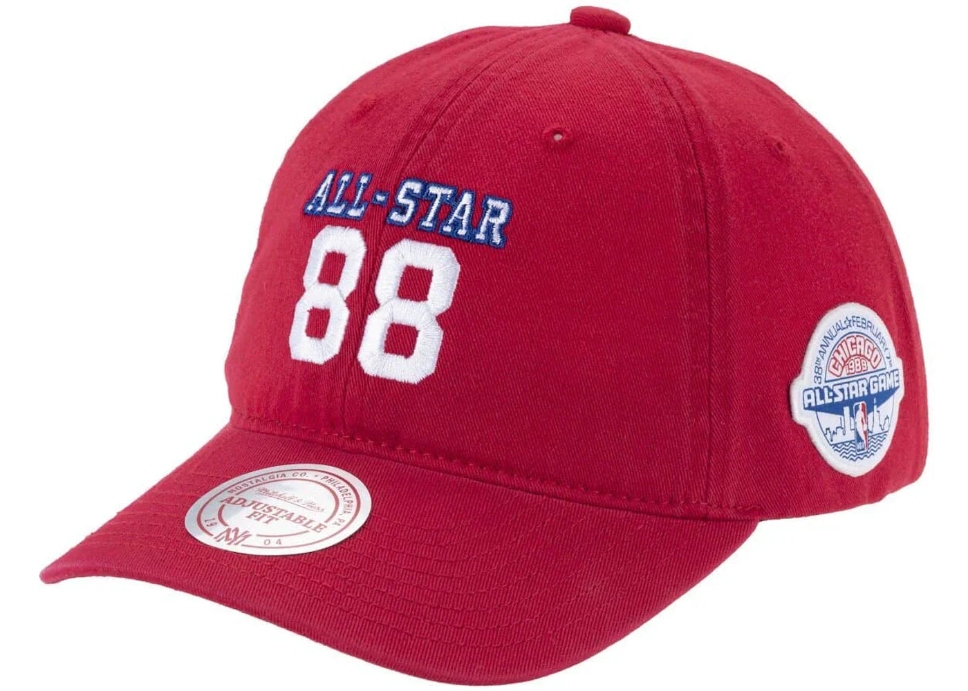 BAPE Aape x Mitchell & Ness All-Star Strapback Hat Red