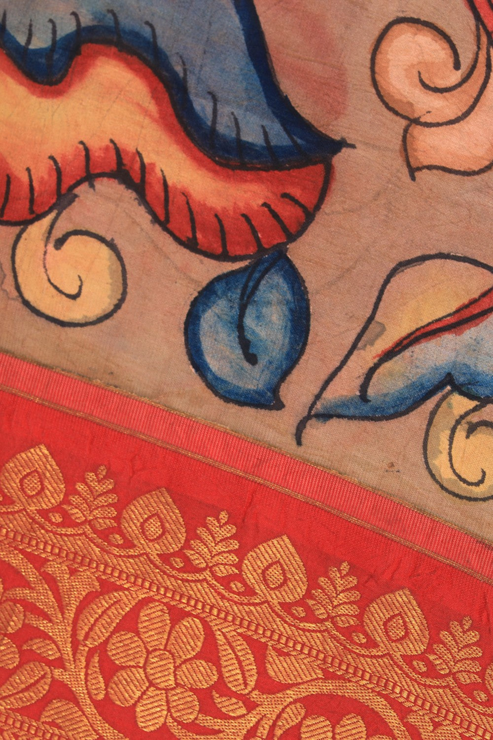 Kalanjali Kalamkari Painted Dupatta - view 2