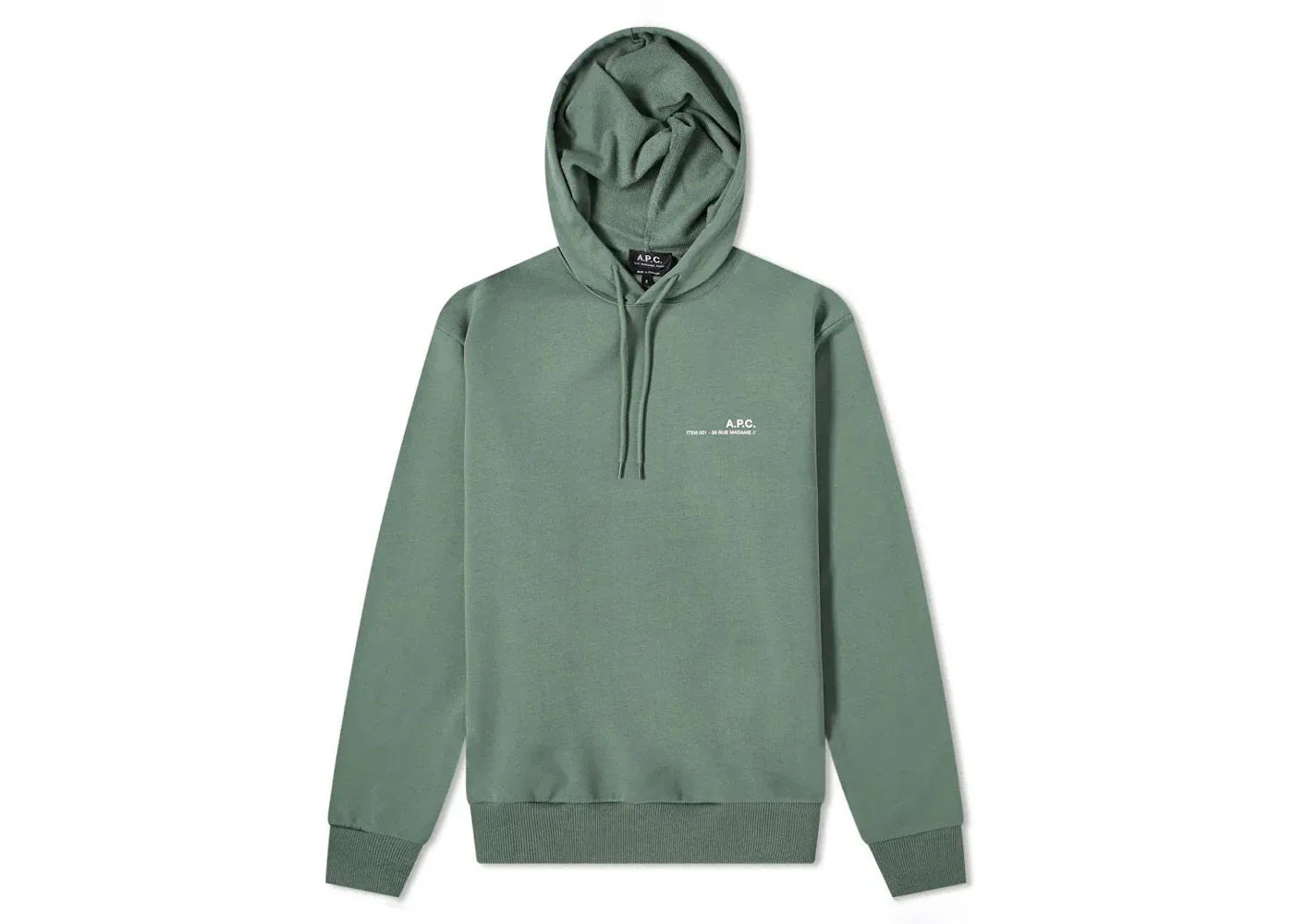 P c item – A.P.C. Item Hoodie Green