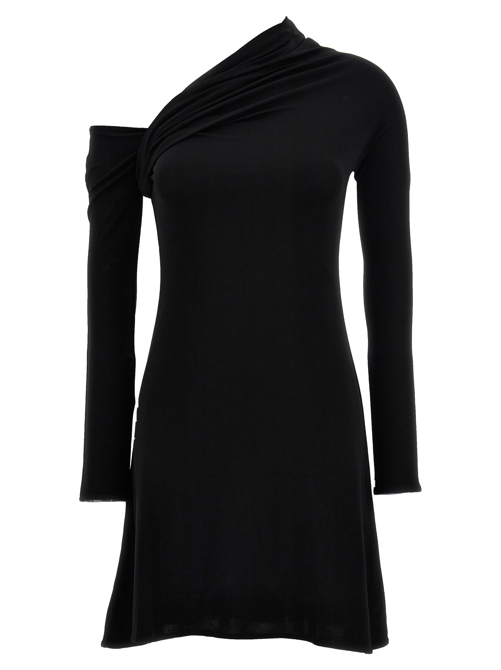 Courreges Twist Crepe Mini Dress – 95% viscose, 5% elastane