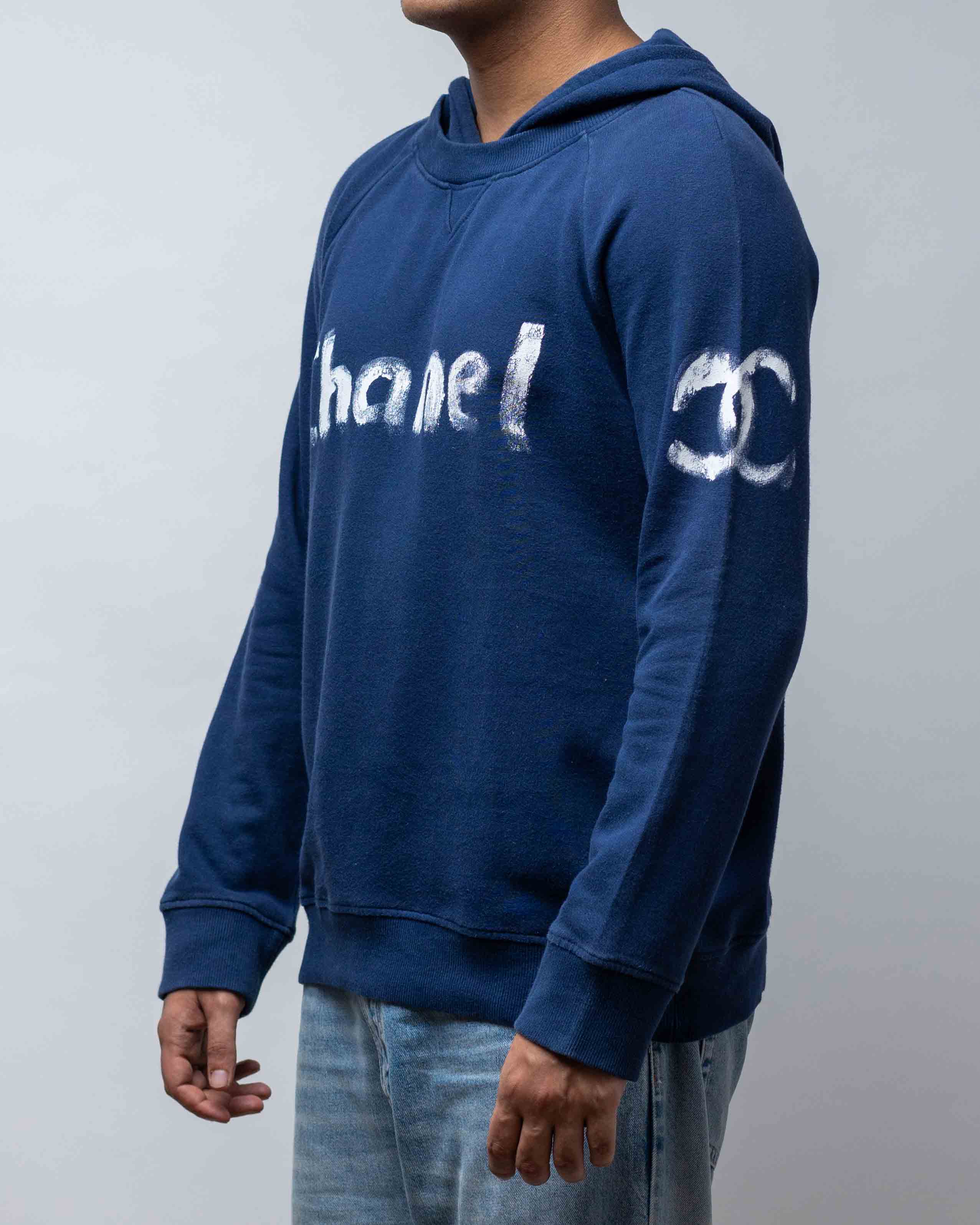 Chanel Christmas 2013 Vip Hoodie Hand Painted By Karl Lagerfeld Only - view 2