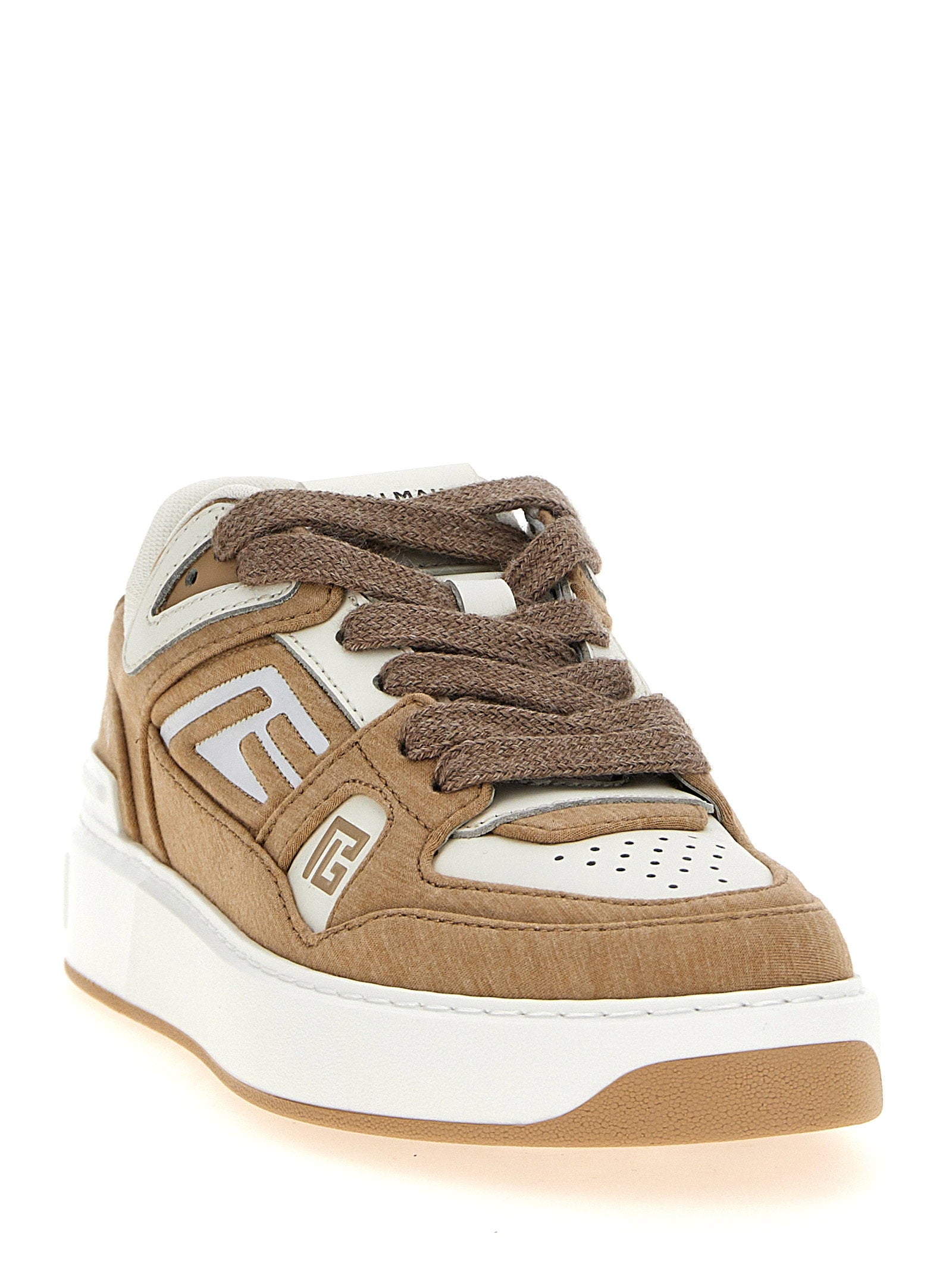 Balmain B-court Sneakers – 75% pl 20% ra 5% pu - view 2