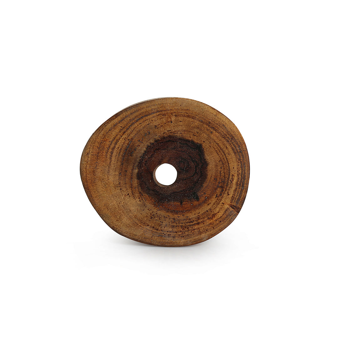 EXCLUSIVELANE 'Stack-Circles of Wood' Log Handcrafted Coasters With Stand (Set Of 4) - view 5