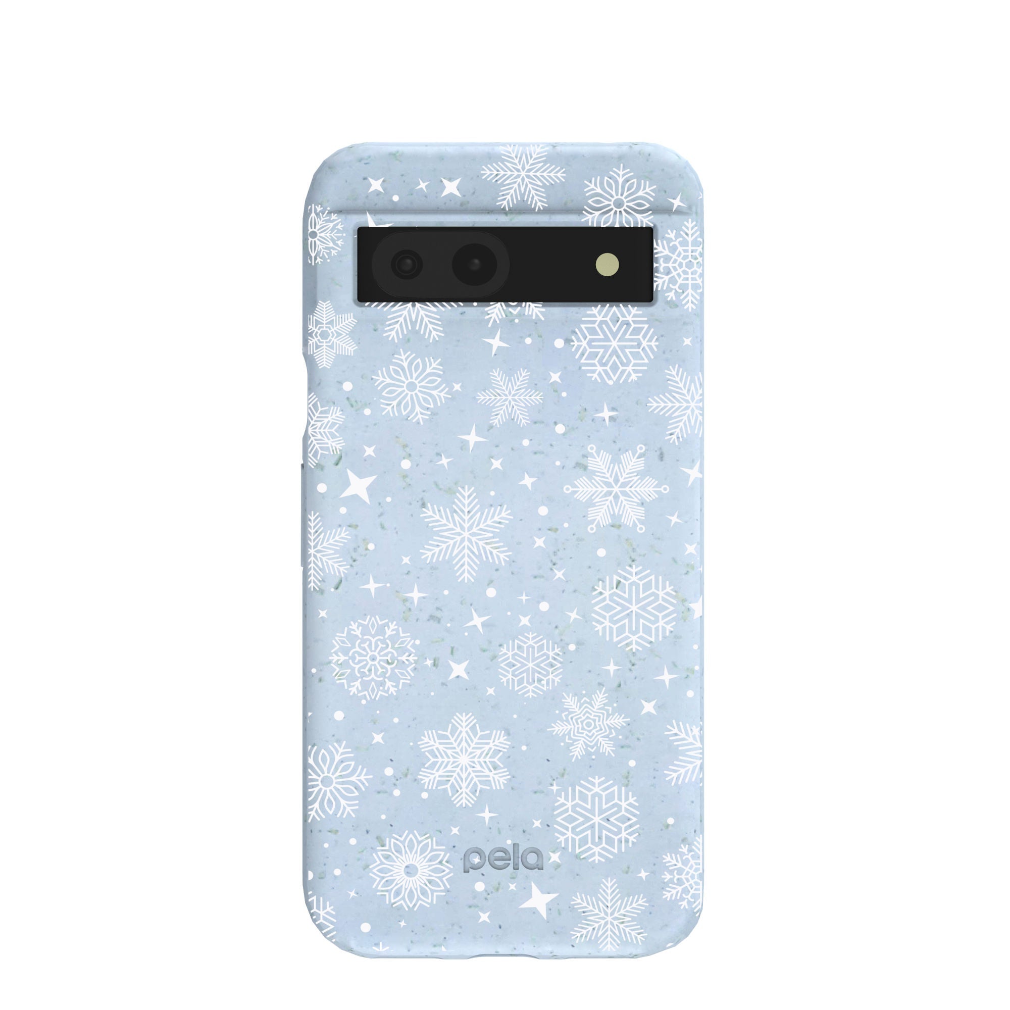 Pela Case Powder Blue Let it Snow Google Pixel 8a Case