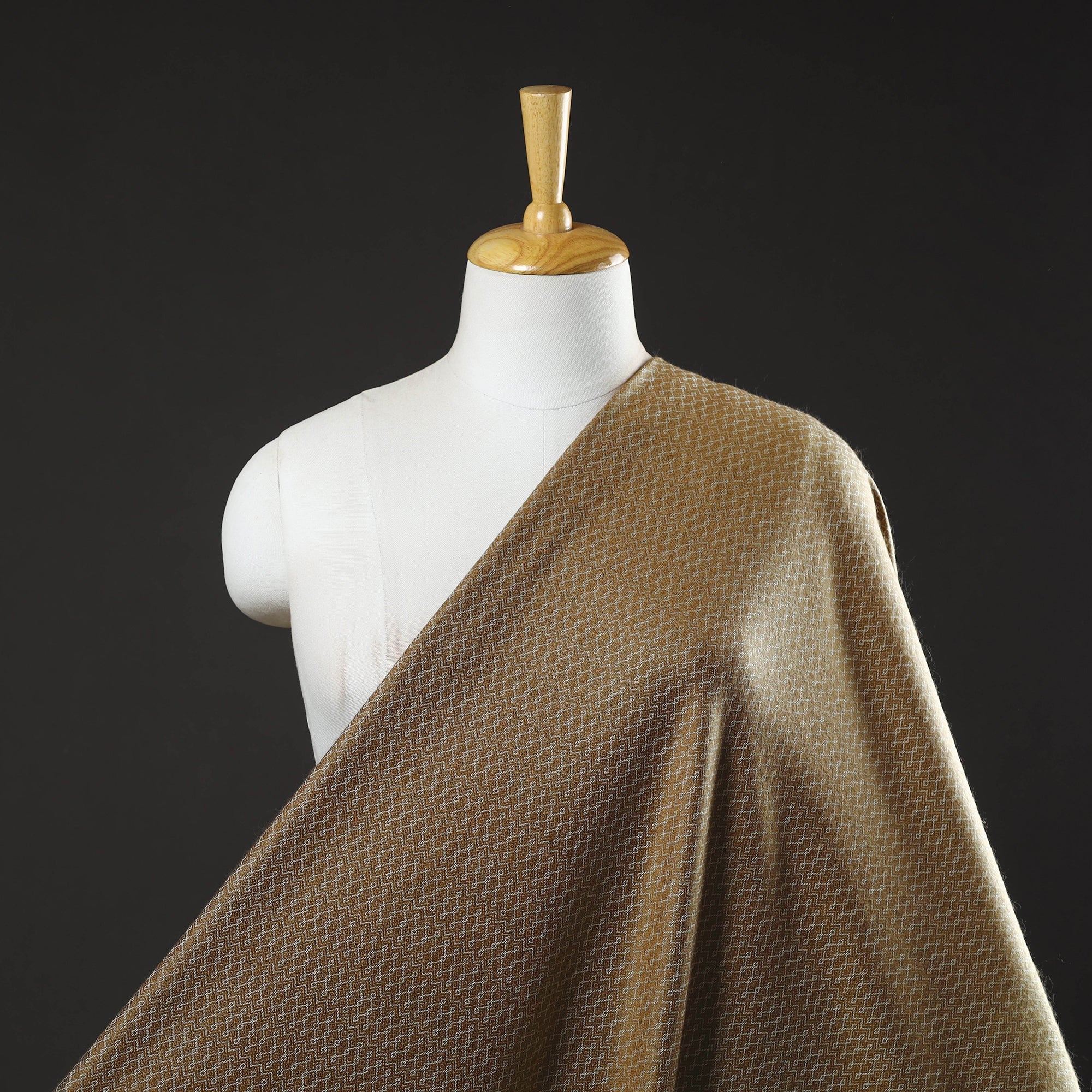 ITOKRI CRAFTS INITIATIVE Brown - Acrylic Fine Wool Fabric 25 - view 2