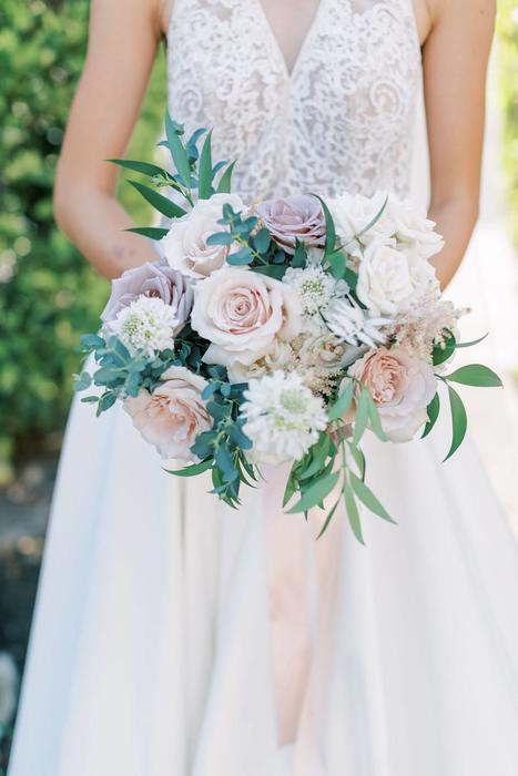 fiftyflowers.com Organic Ivory and Mauve California Wedding