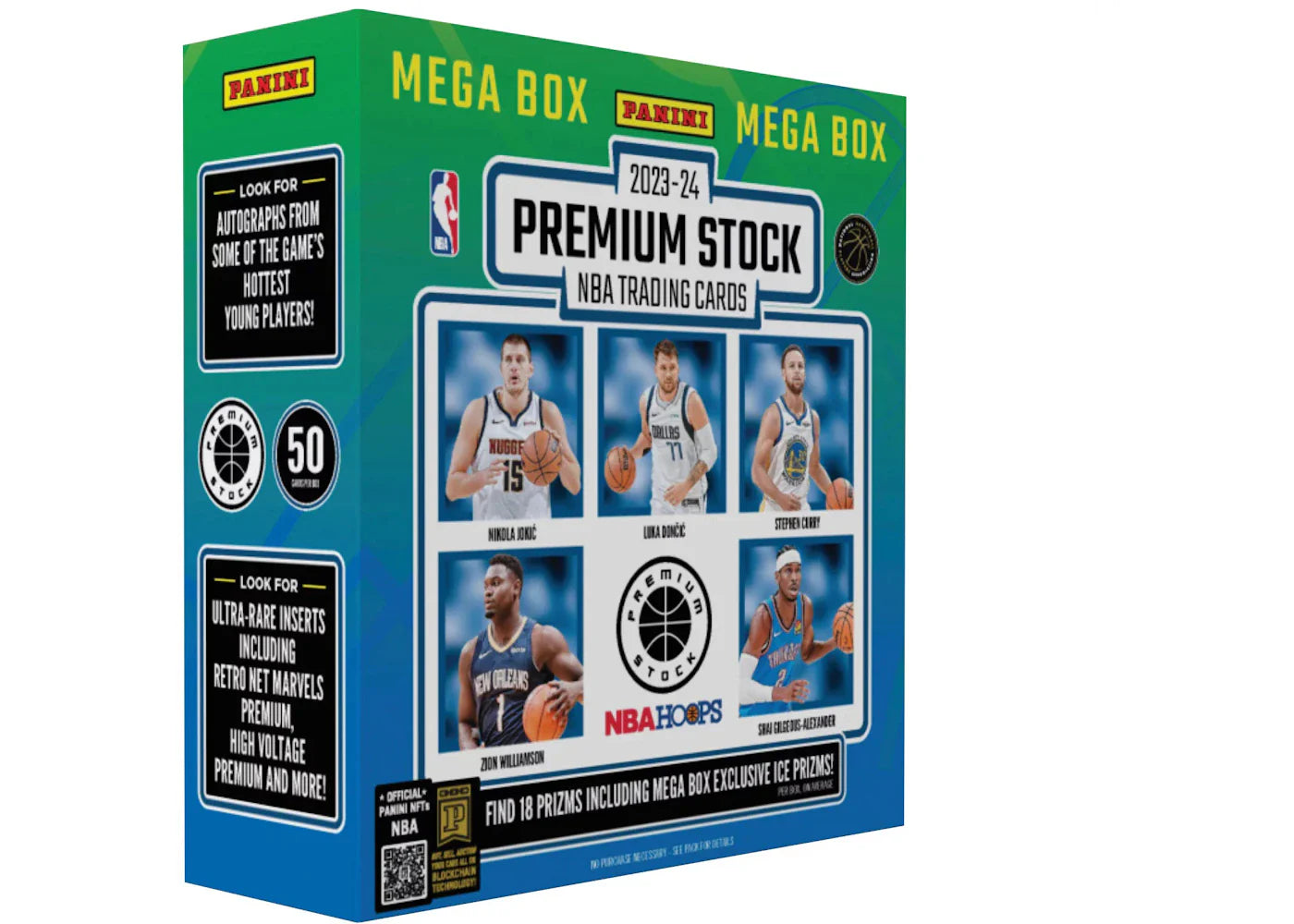 2023-24 Panini Premium Stock Basketball Mega Box (Ice Prizms)