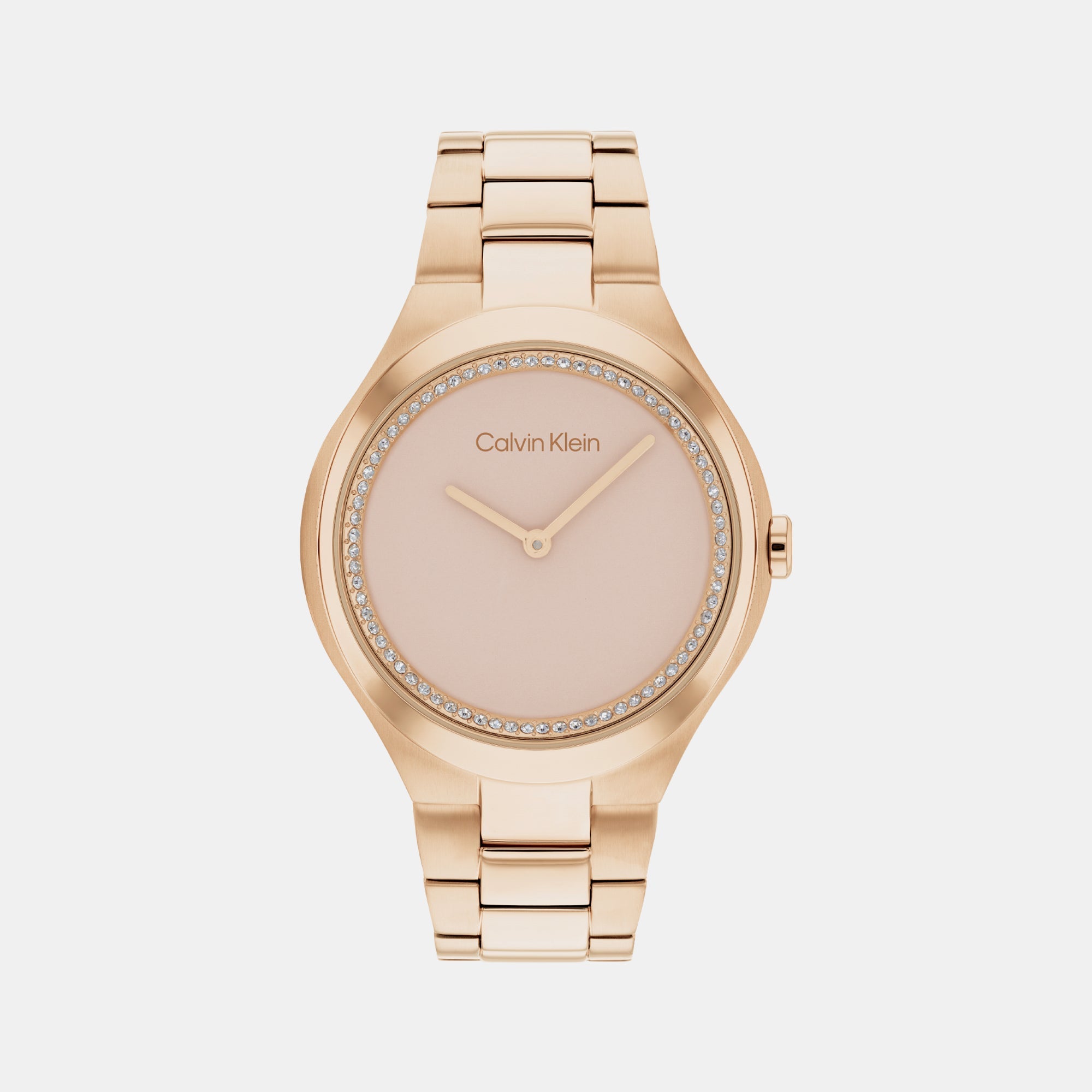 Calvin Klein Admire Women Quartz Gold Dial Analog Stainless Steel Watch 25200368