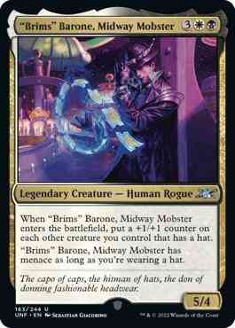 Brims barone midway – Magic "Brims" Barone, Midway Mobster [163] [Unfinity] [Non-Foil]