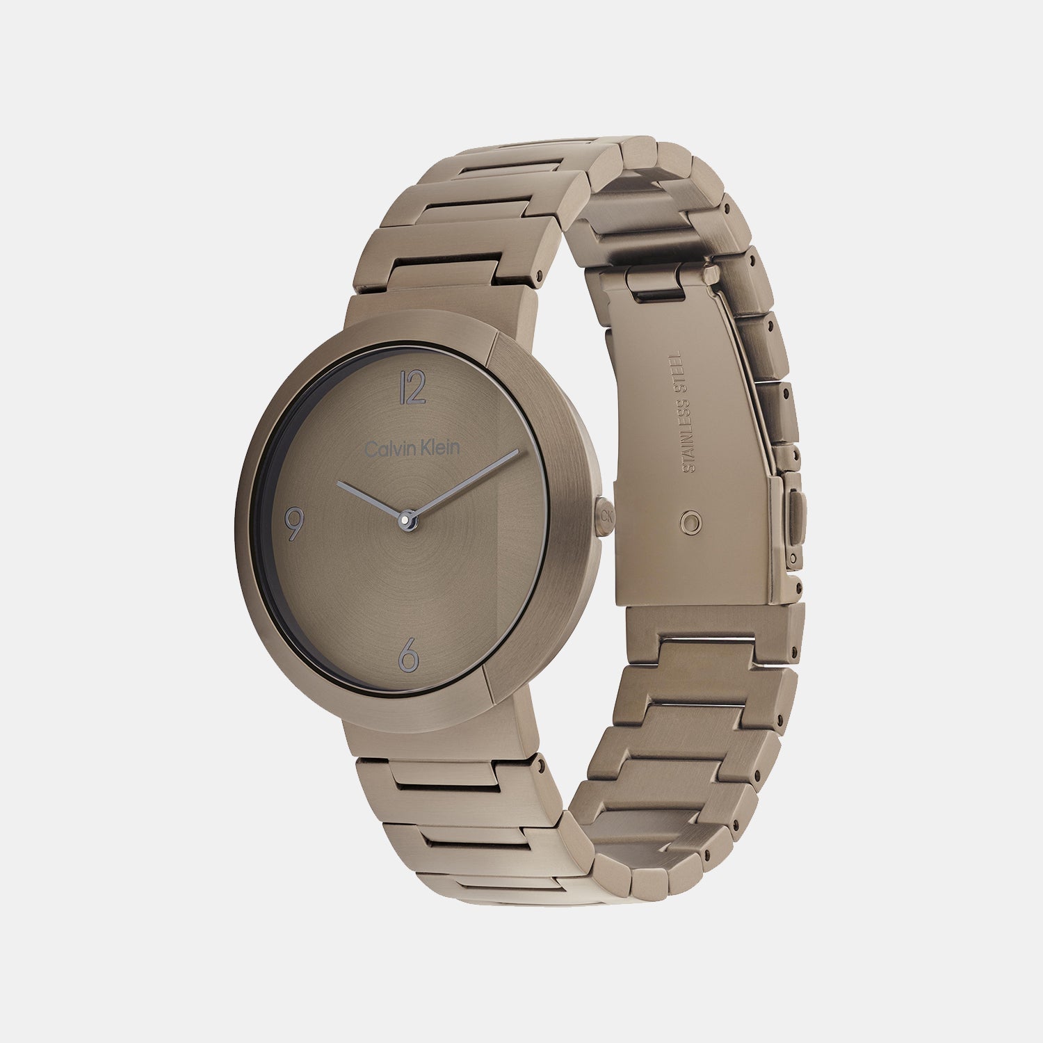 Calvin Klein Ck Eccentric Unisex Quartz Khaki Dial Analog Stainless Steel Watch 25200292 - view 3
