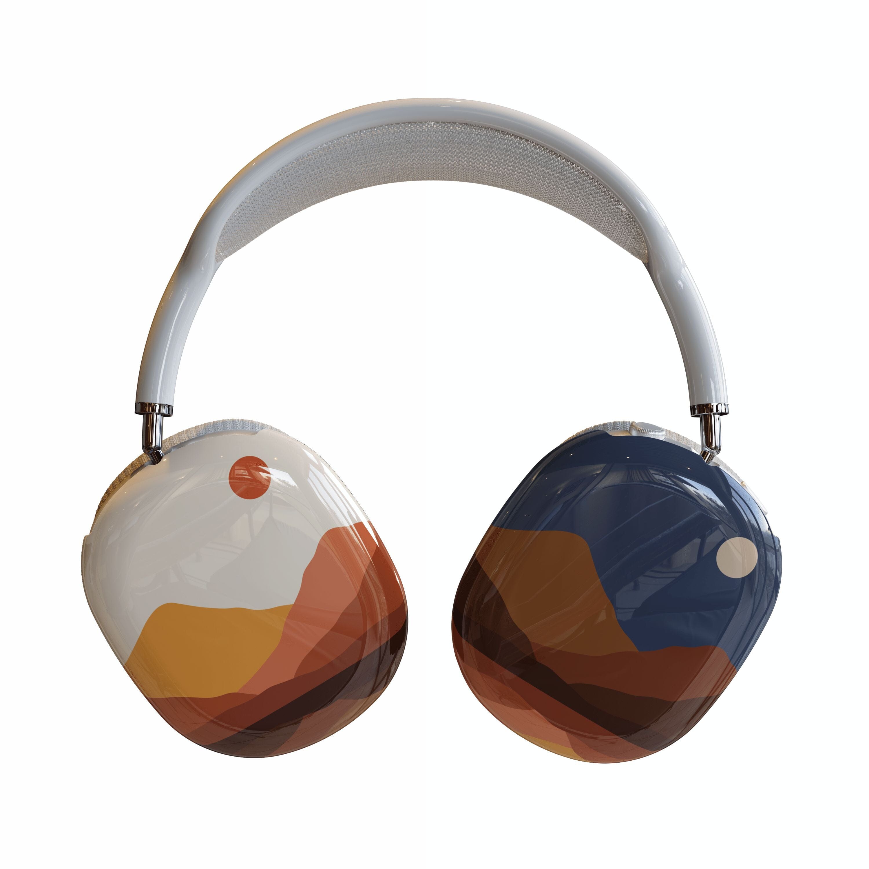 Casetry Opposites Attract | Day & Night Colorblock Mountains AirPods Max Case