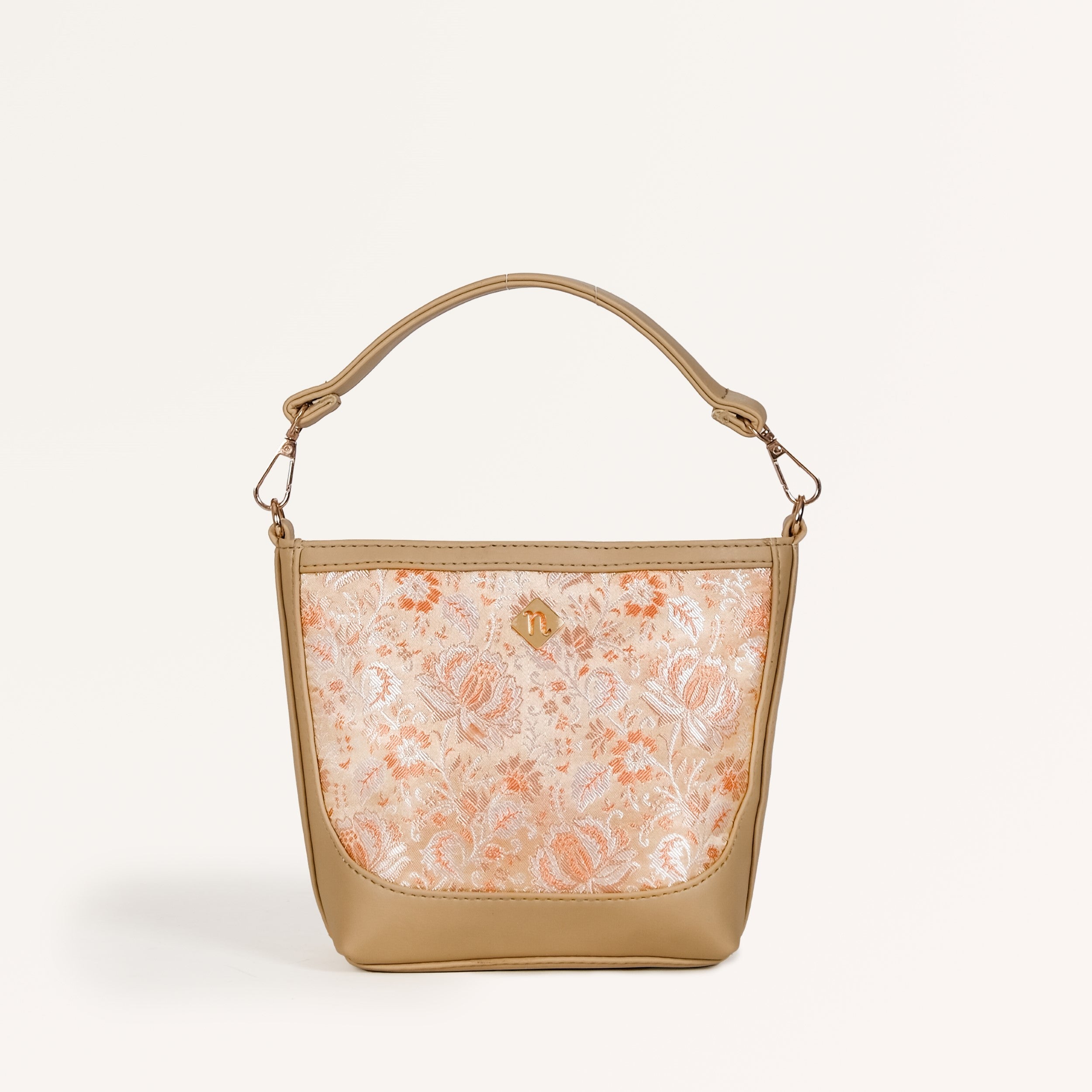 Nestasia Eden Beige Bucket Handbag For Women