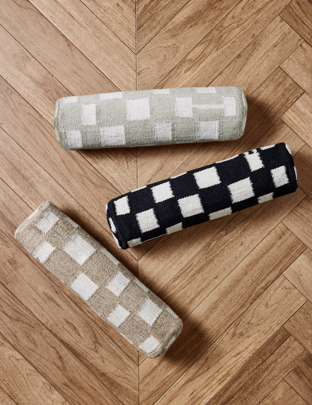 Lulu and Georgia Irregular Checkerboard Bolster Pillow by Sarah Sherman Samuel - view 14