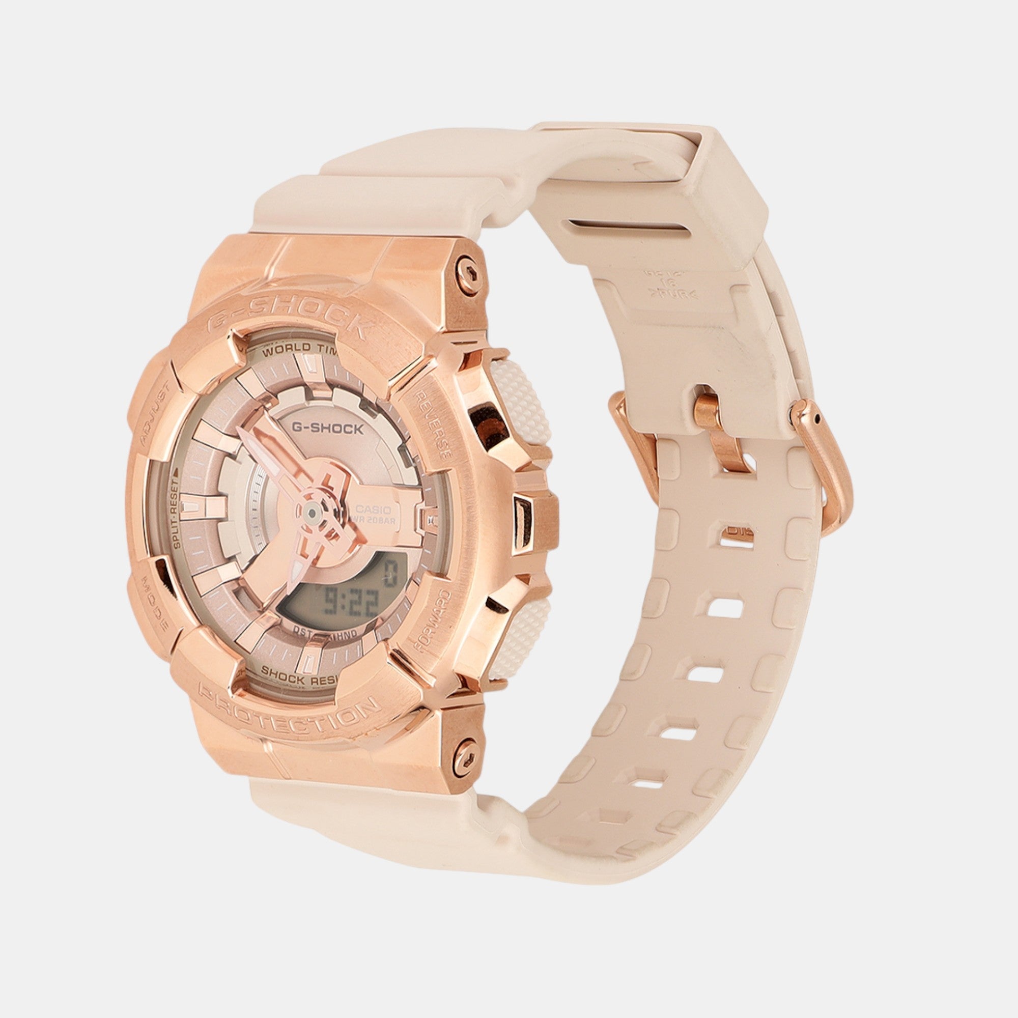 Casio G-Shock Women Quartz Rose Gold Dial Analog-Digital Resin Watch G1462 - view 2
