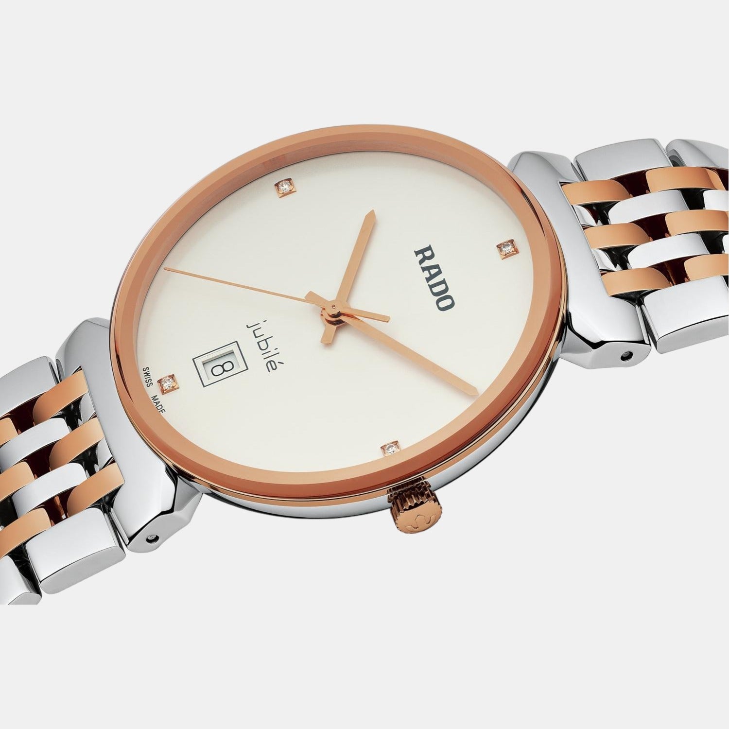Rado Florence Unisex Quartz White Dial Analog Stainless Steel Watch R48912723 - view 2