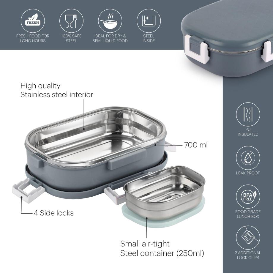 Cello Altro Neo Lunch Box & Water Bottle Set - view 17