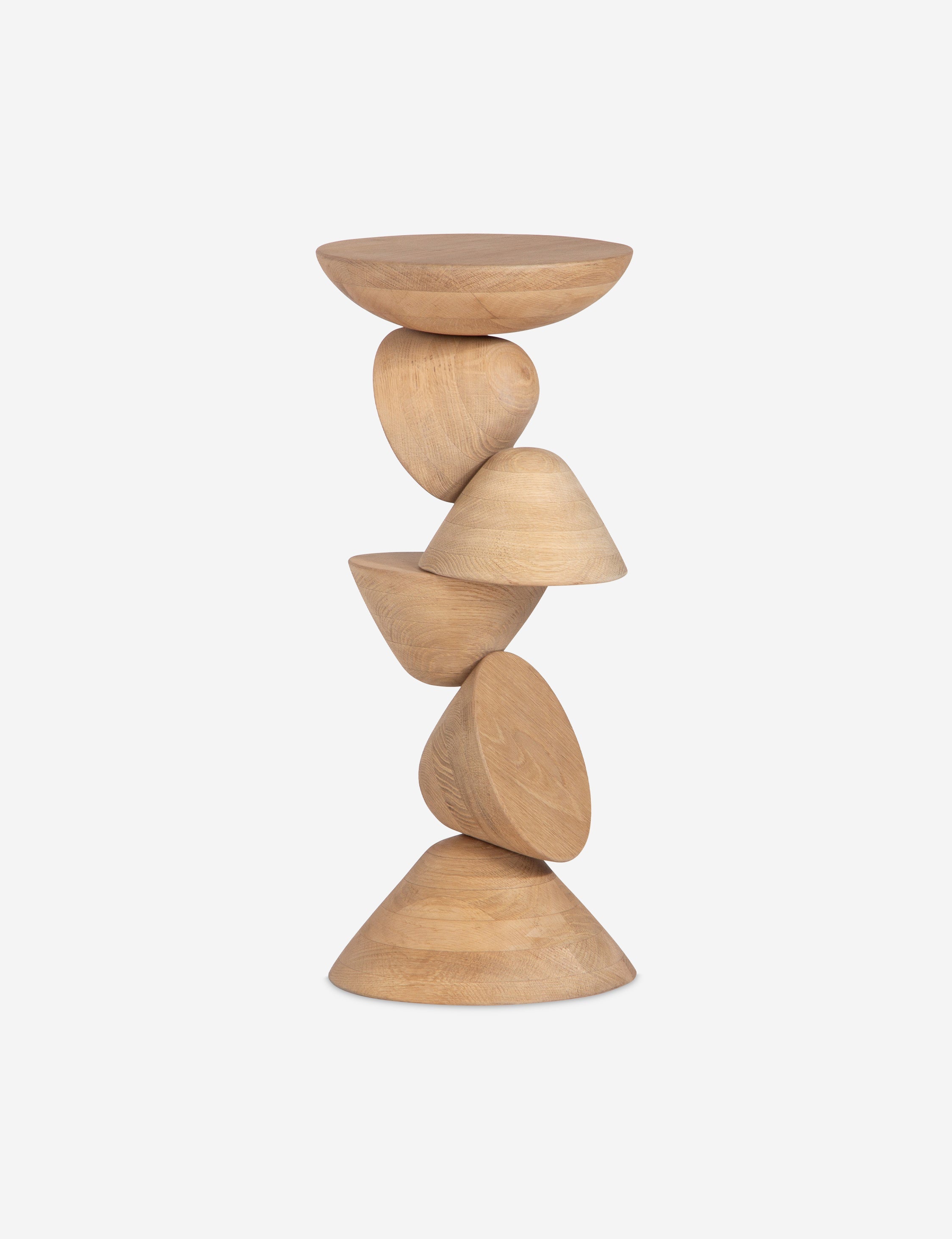 Lulu and Georgia Maz Round Side Table – Natural - view 2